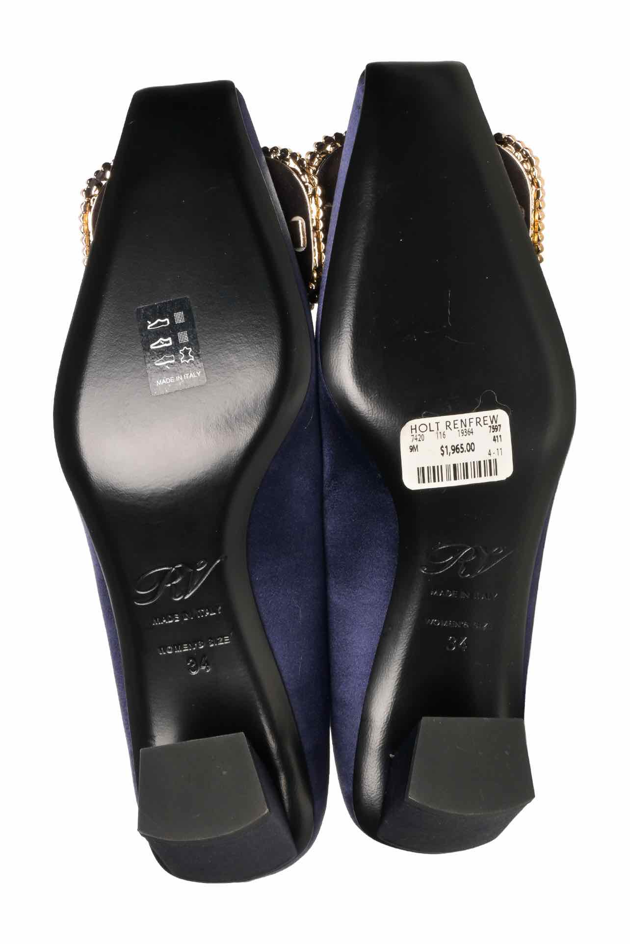 Roger Vivier Size 34 Belle Vivier Pilgrim Pumps - Image 6