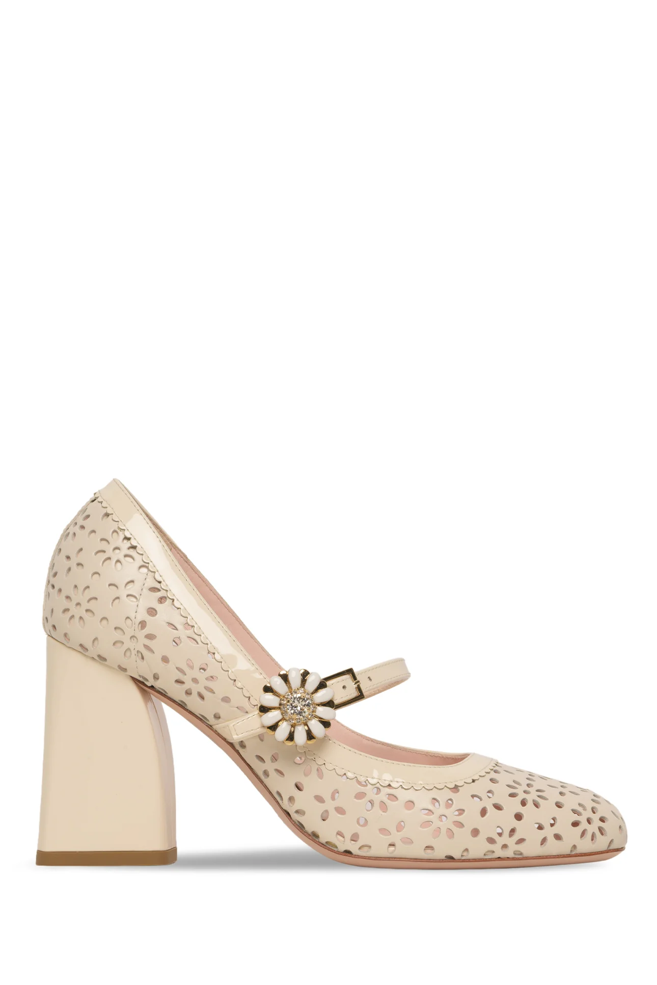 Roger Vivier Size 35.5 Très Vivier Leather Mary Jane Pumps