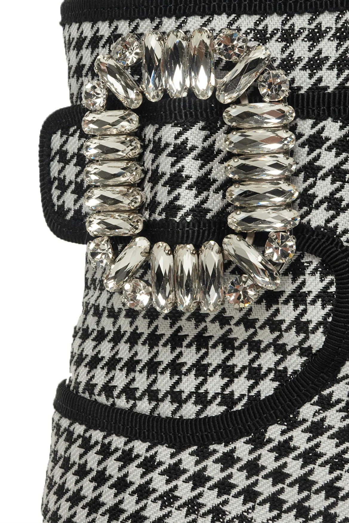 Roger Vivier Size 35 Viv Ranger Houndstooth Ankle Boots - Image 6