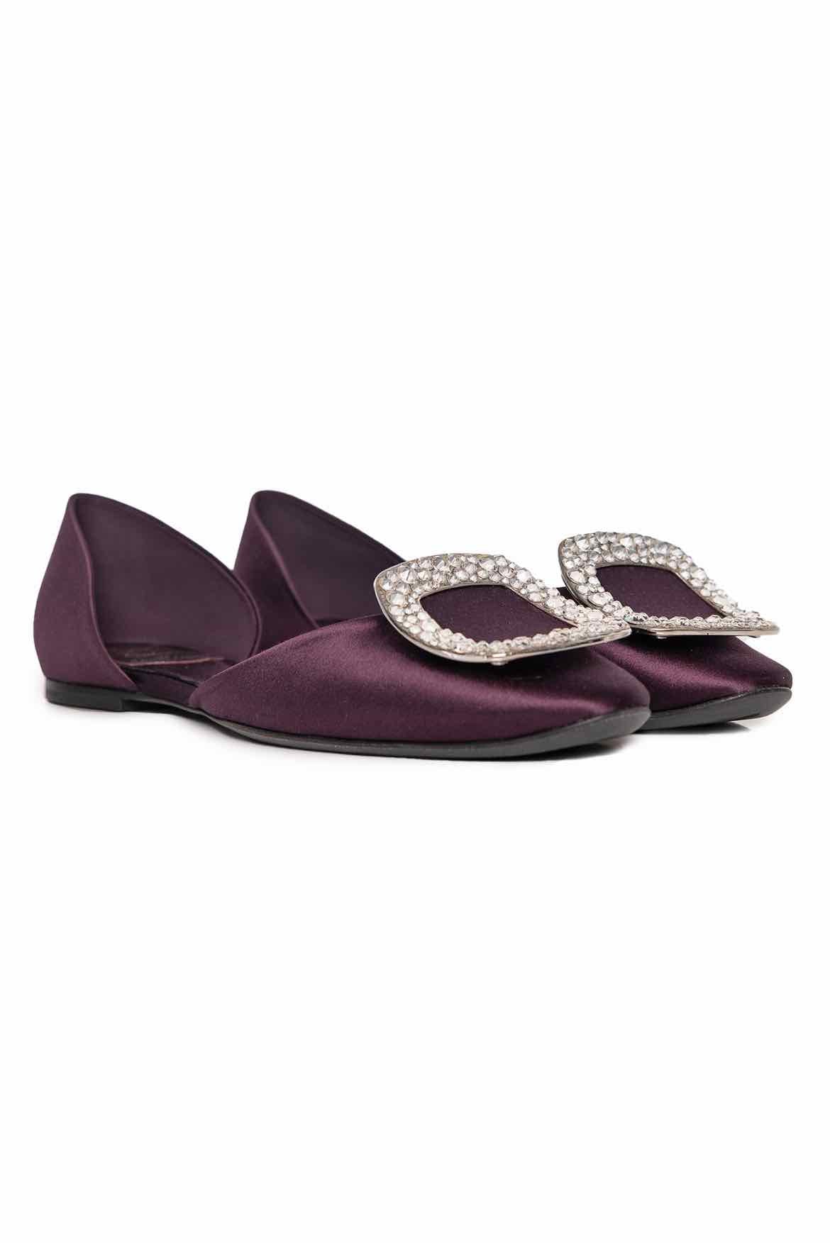 Roger Vivier Size 36 Chips Buckle Strass Ballerina Flats - Image 2