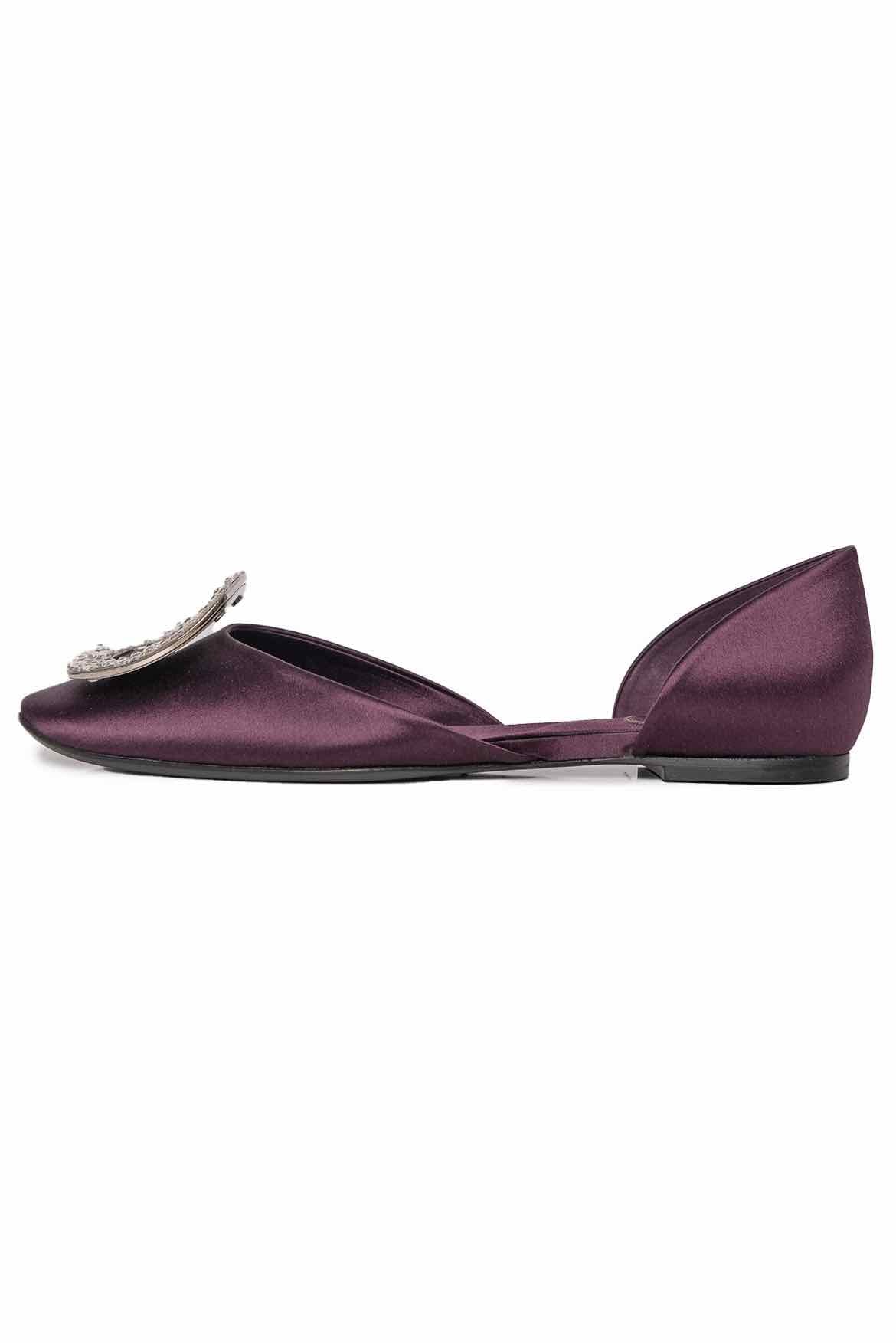 Roger Vivier Size 36 Chips Buckle Strass Ballerina Flats - Image 3