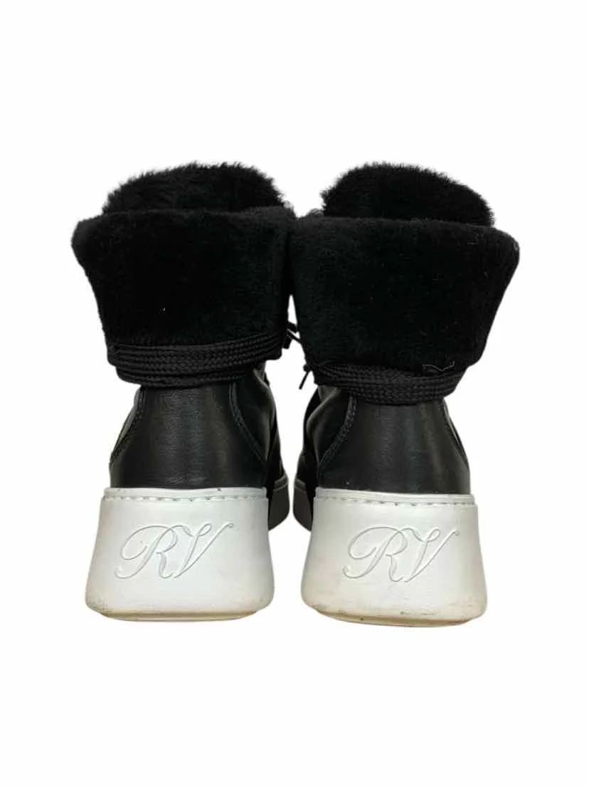 Roger Vivier Size 37 Viv' Shearling Lined Ankle Boots - Image 4