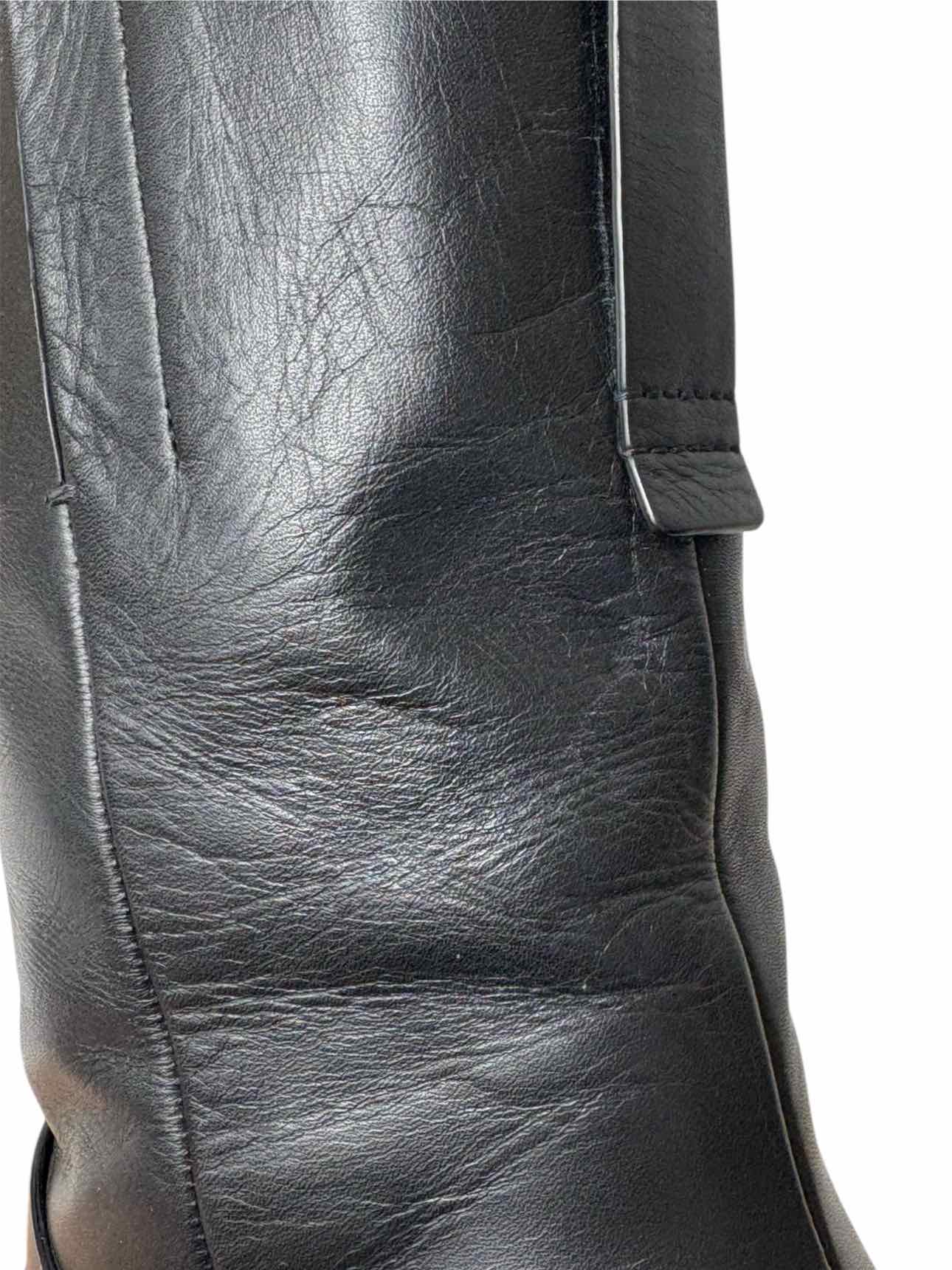 Roger Vivier Size 39.5 Leather Moto Boots - Image 14