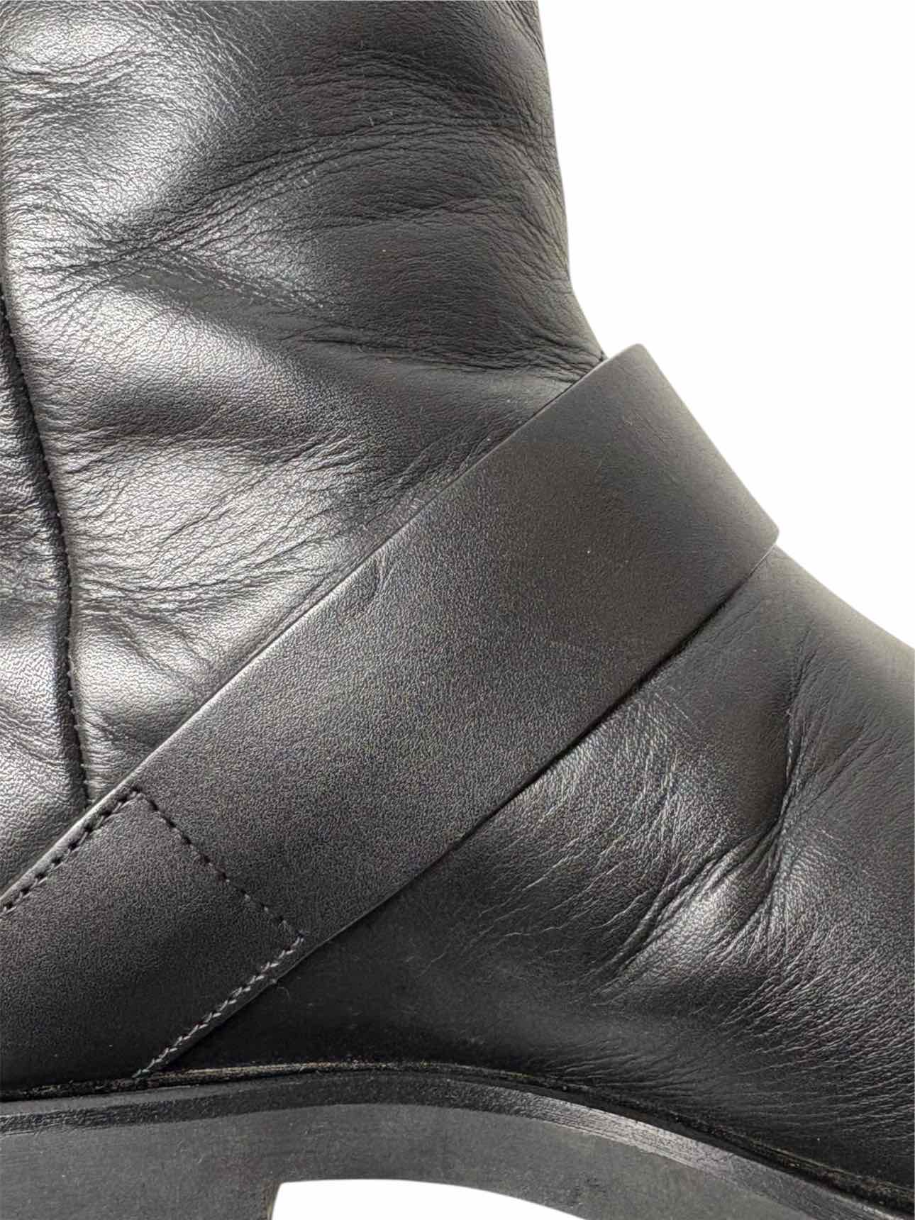Roger Vivier Size 39.5 Leather Moto Boots - Image 7