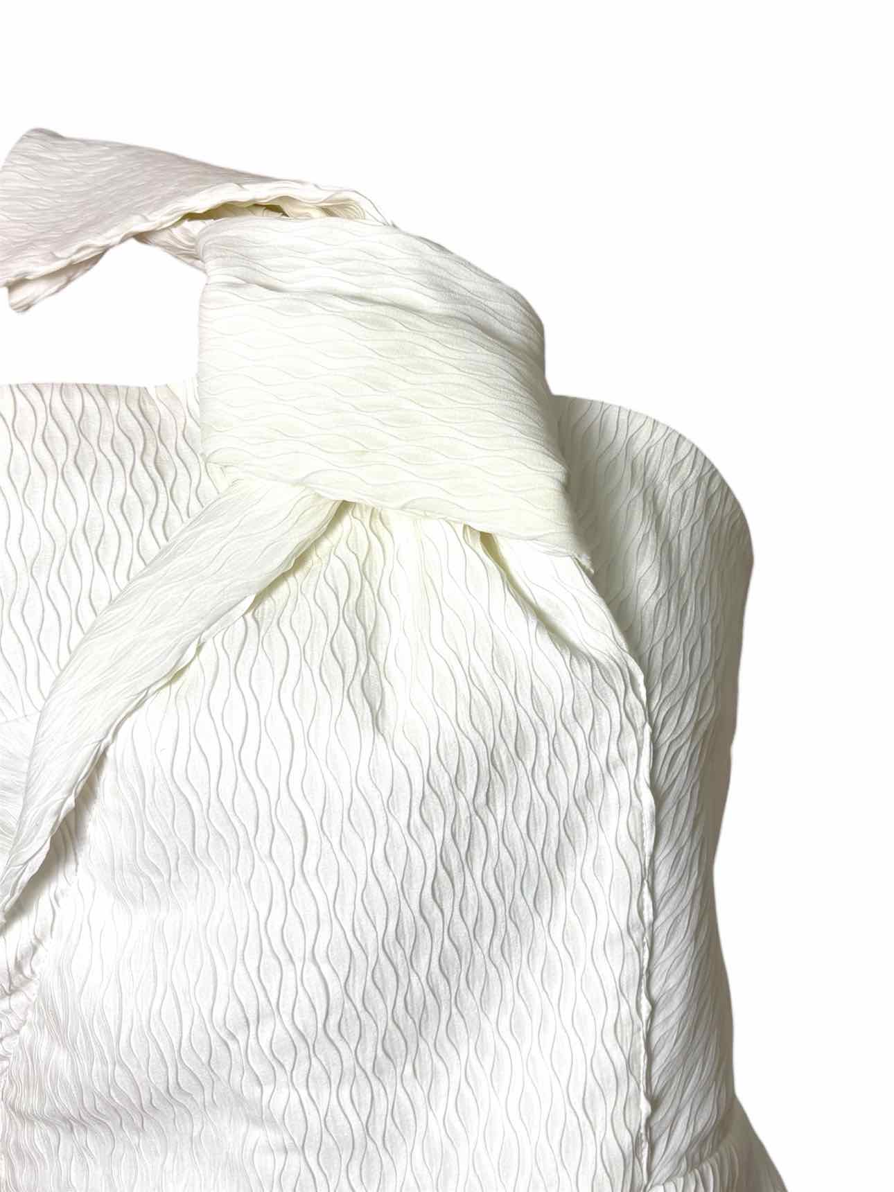 Roland Mouret Size 12  Pleated  Knotted Single Strap Tops - Image 3