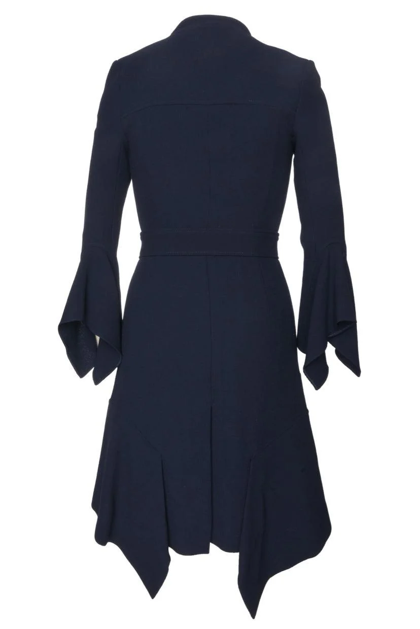 Roland Mouret Size 2 Millington Wool Crepe Coat - Image 2