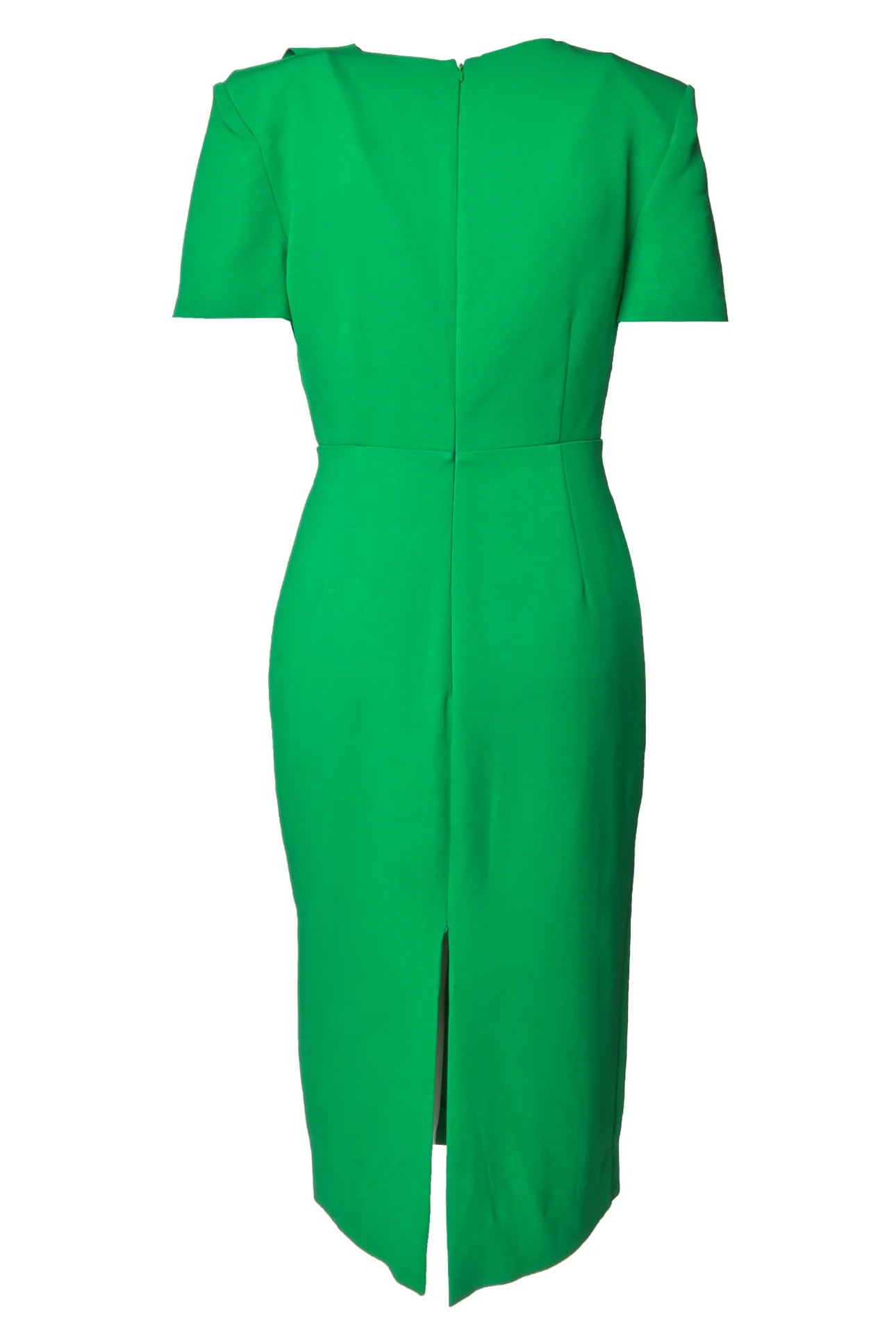 Roland Mouret Size 6 Short Sleeve Stretch-Cady Midi Dress - Image 2