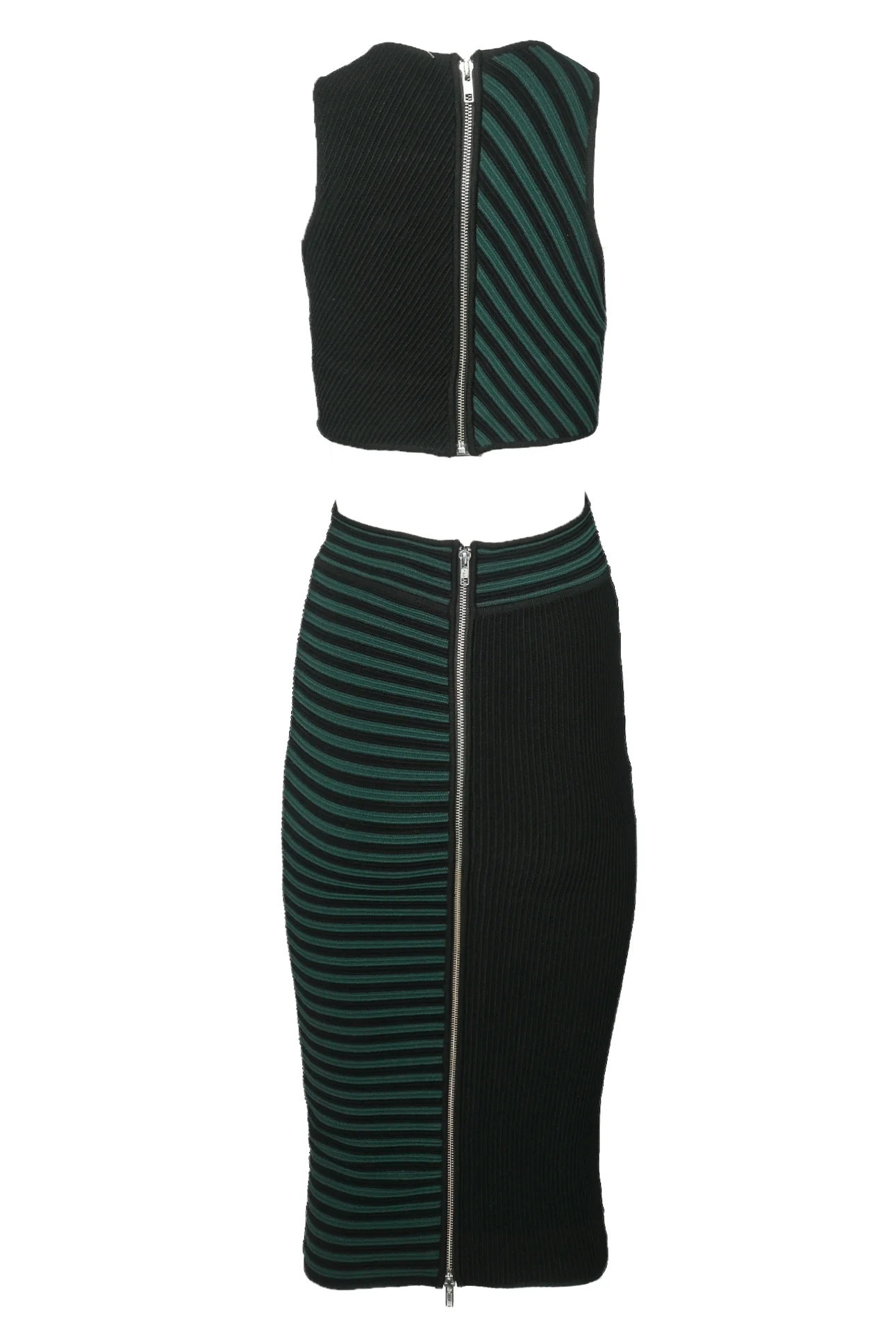 Ronny Kobo Size M Ribbed Bandage Cut Out Dress - Image 2