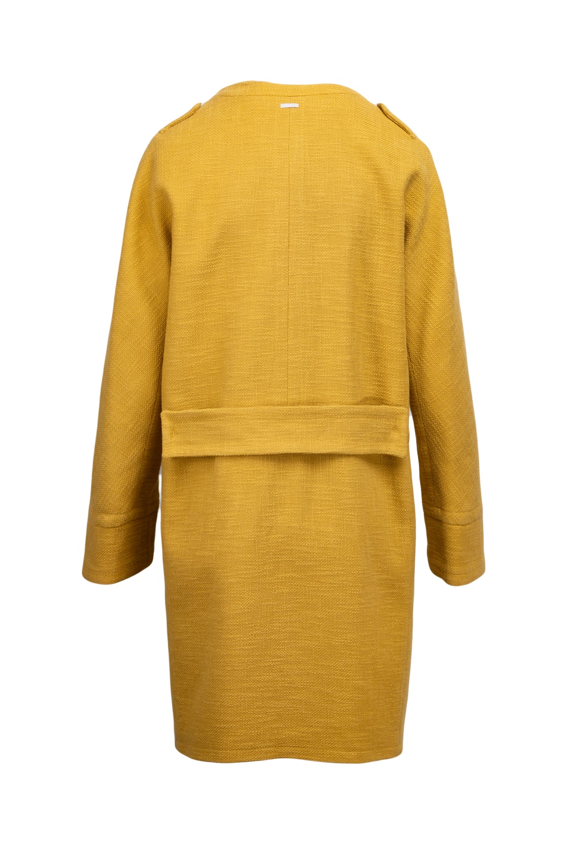 'S Max Mara Size 14 Collarless Tweed Coat - Image 2