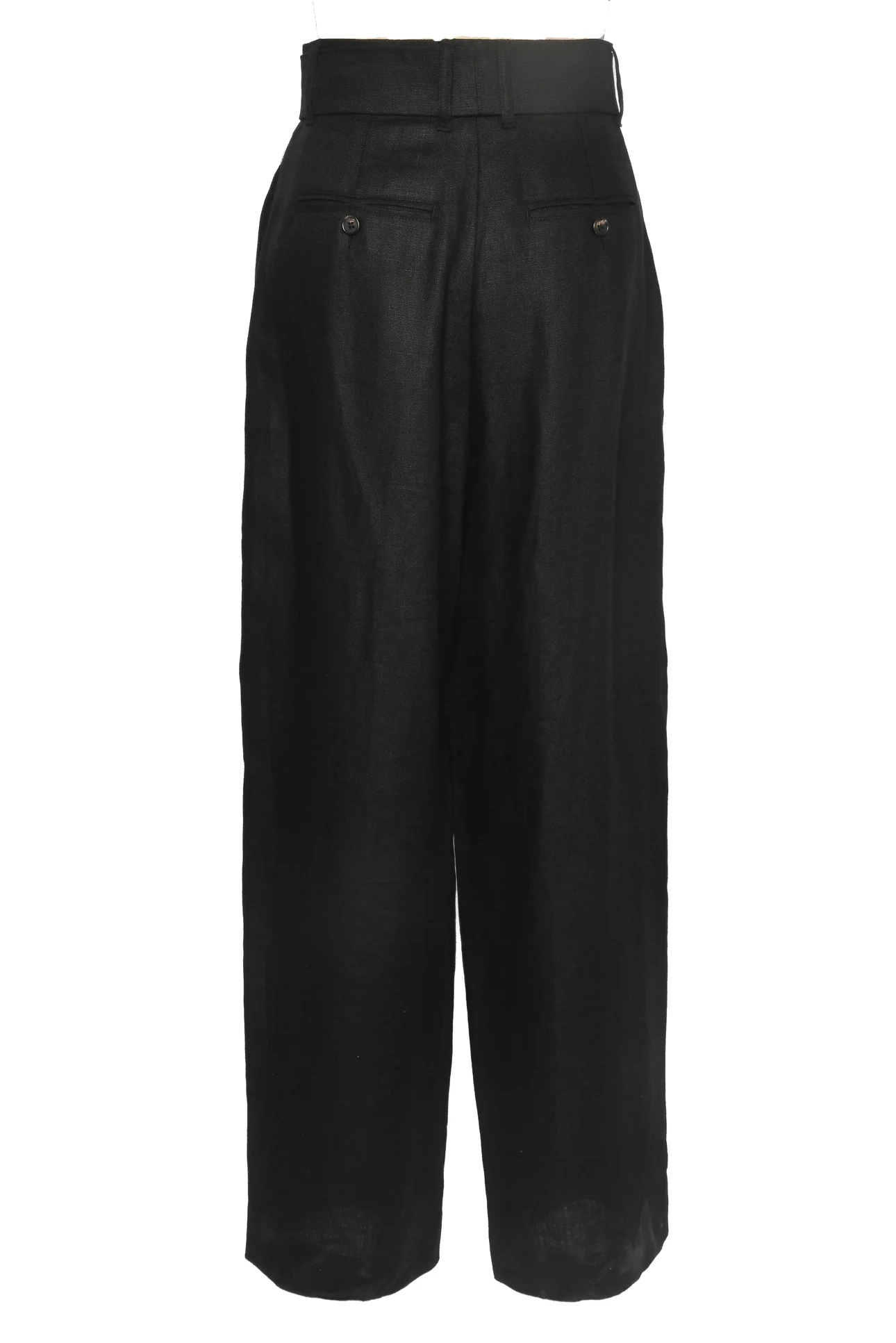 S' Max Mara Size 4 Jane Belted Wide Leg Linen Pants - Image 2