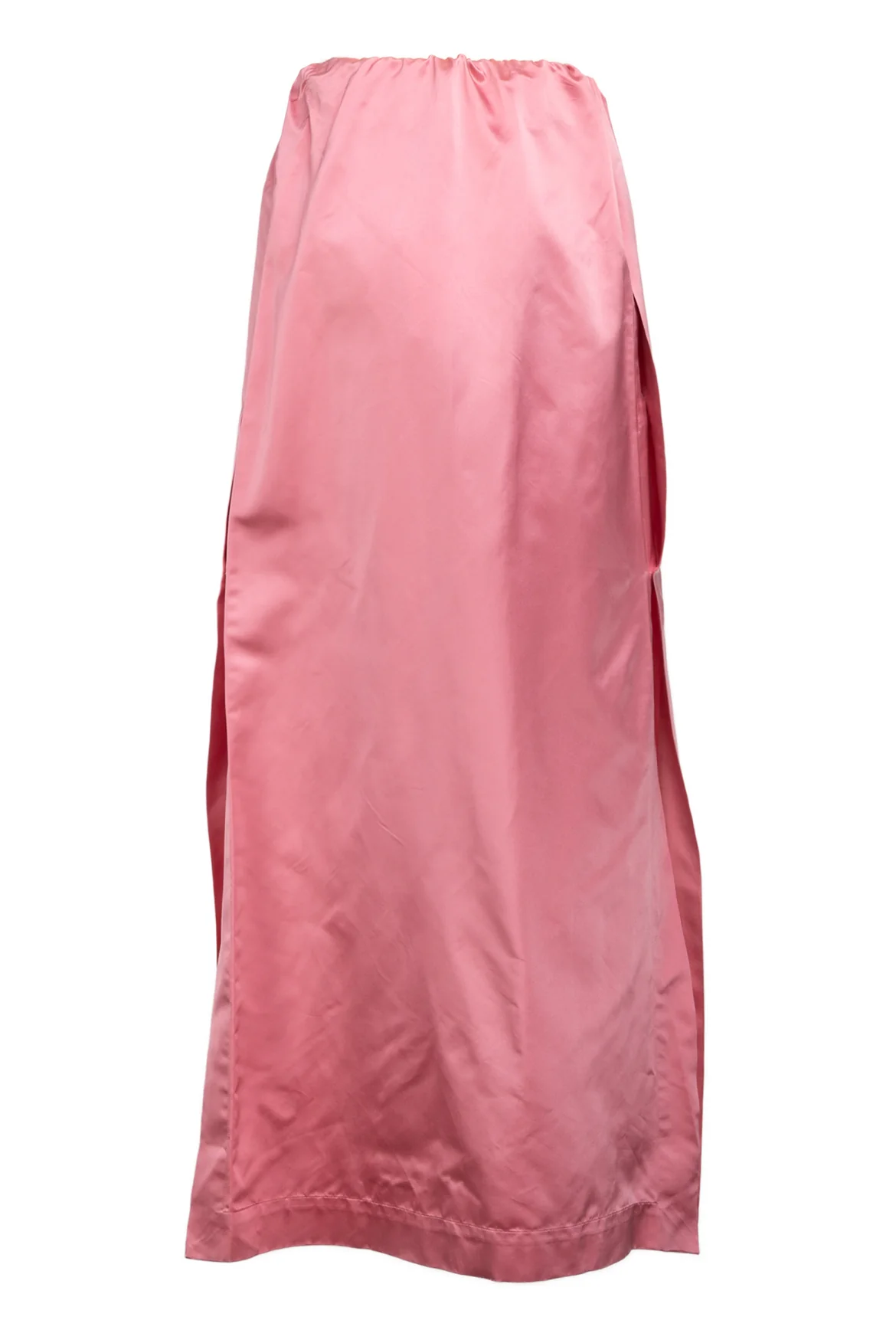 Sa Su Phi Size 44 Peonie Pink Satin Full Length Skirt - Image 2