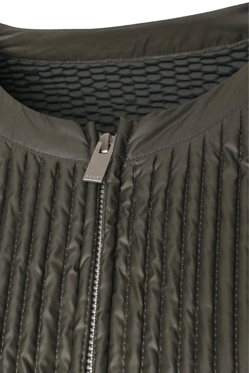 Sacai Size 2 Quilted Peplum Jacket - Image 4