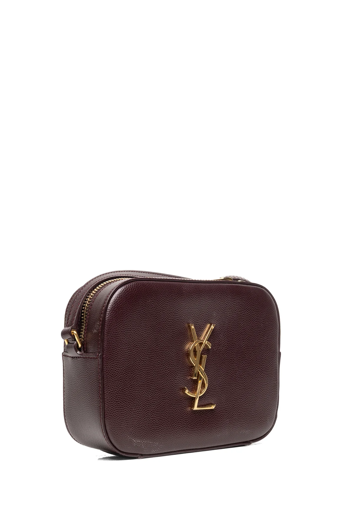 Saint Laurent 2015 Grain Leather Small Classic Monogram Camera Bag - Image 2