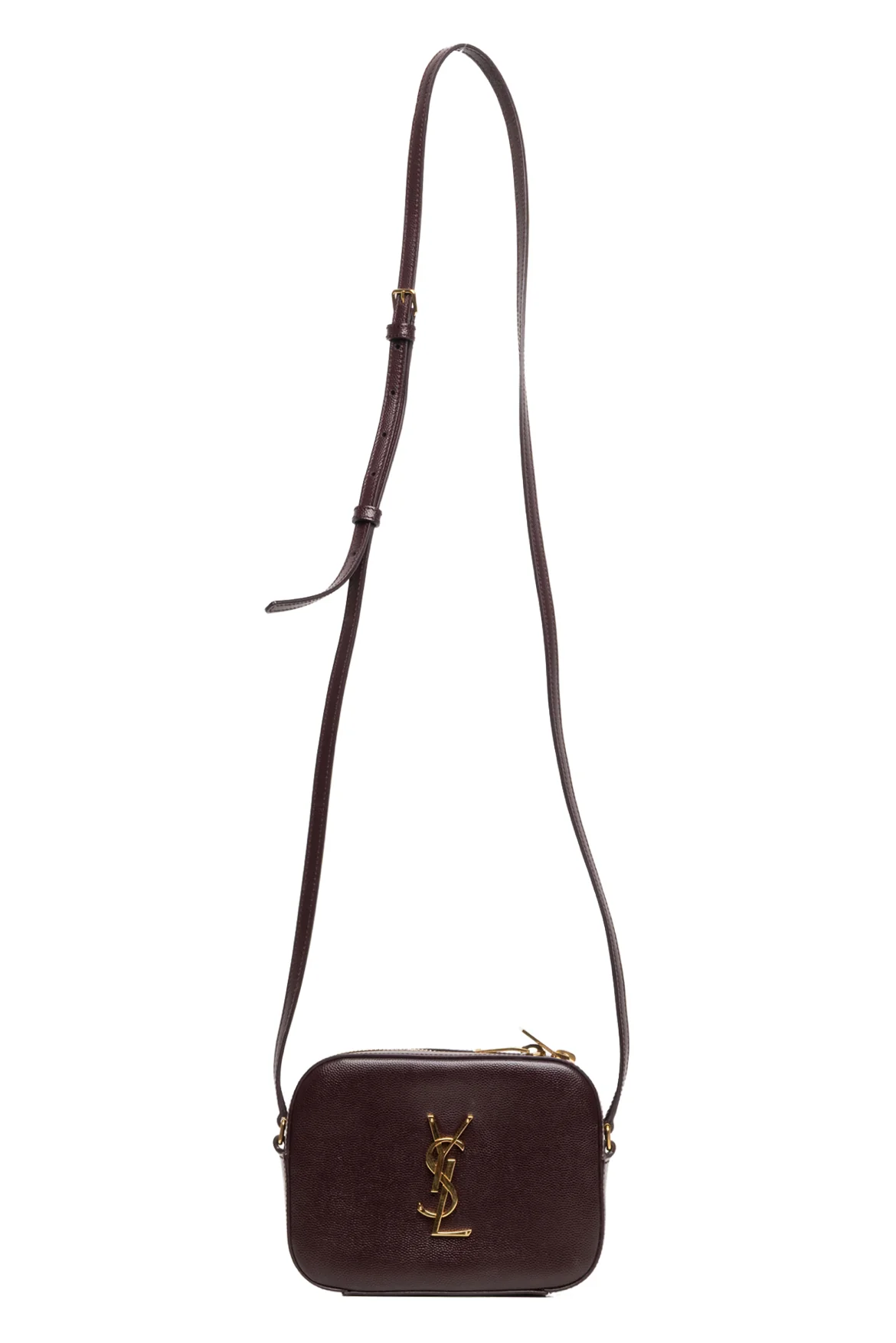 Saint Laurent 2015 Grain Leather Small Classic Monogram Camera Bag - Image 5