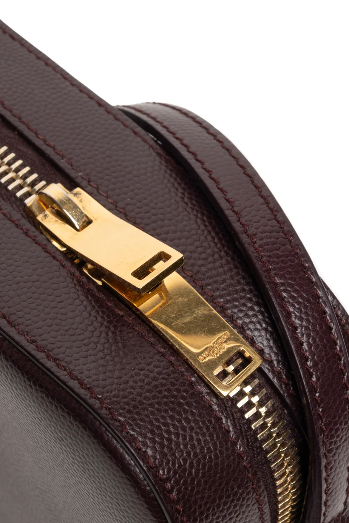 Saint Laurent 2015 Grain Leather Small Classic Monogram Camera Bag - Image 6