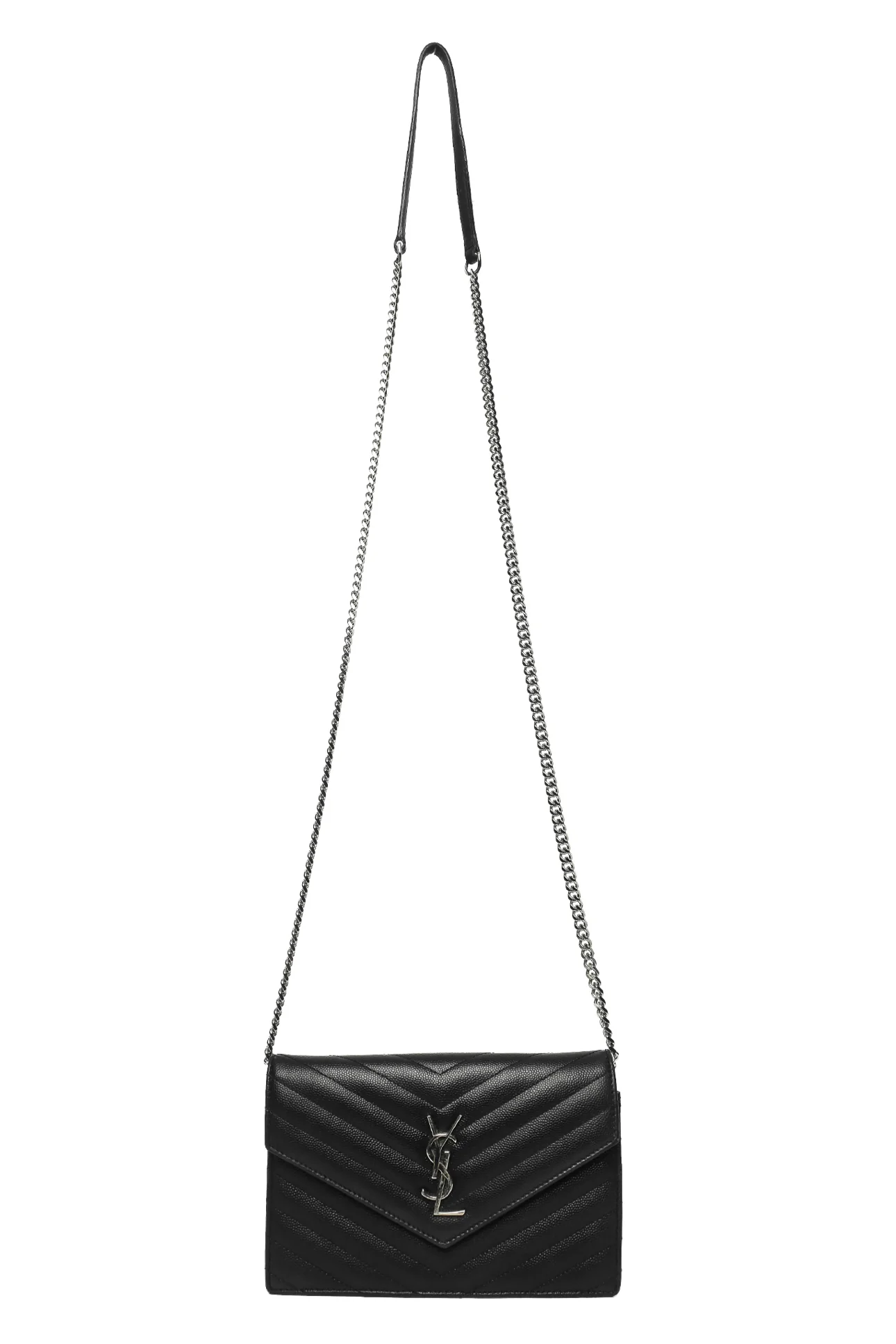 Saint Laurent 2016 Cassandre Envelope Chain Wallet Crossbody - Image 4