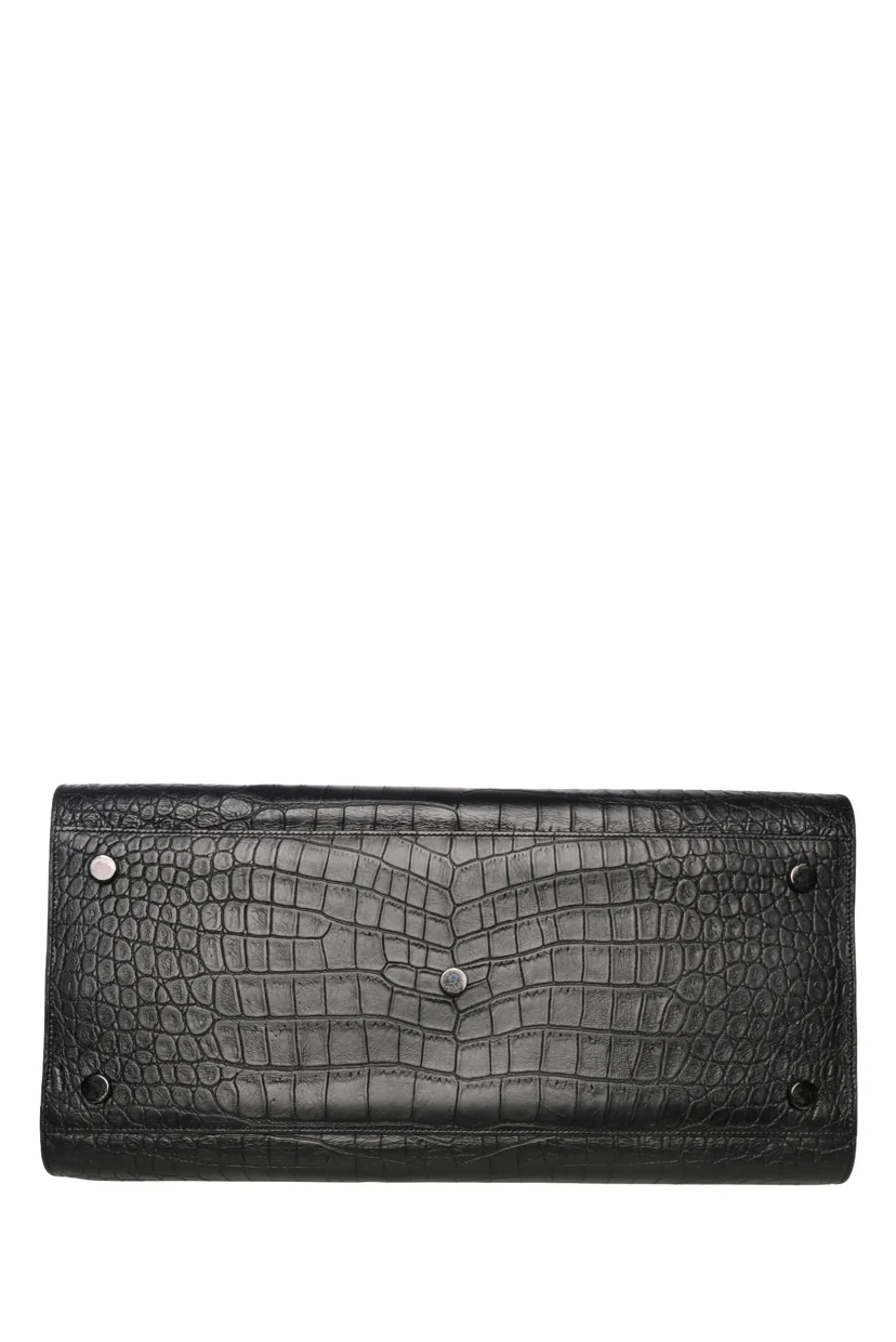 Saint Laurent 2017 Large Croc Embossed Sac De Jour Tote - Image 4