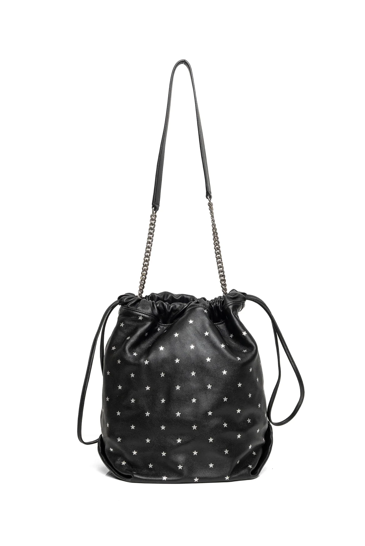 Saint Laurent 2019 All Over Silver Star Teddy Bucket Bag - Image 3
