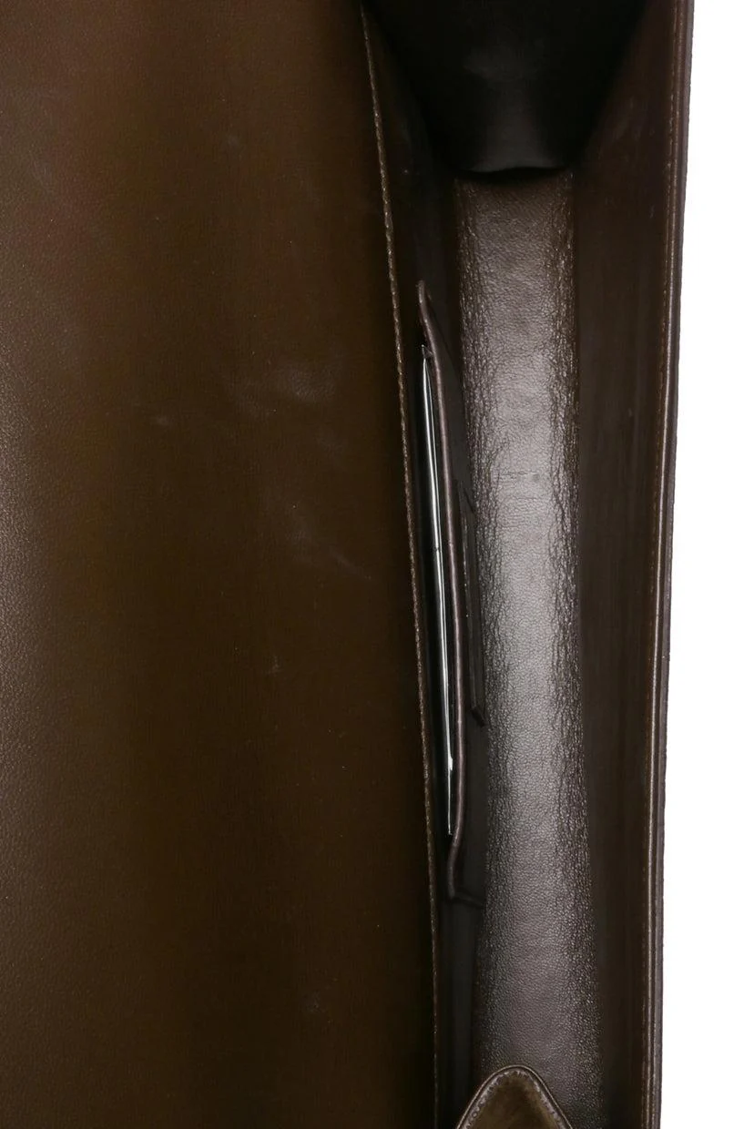 Saint Laurent Cassandre Tassel Suede Clutch - Image 6