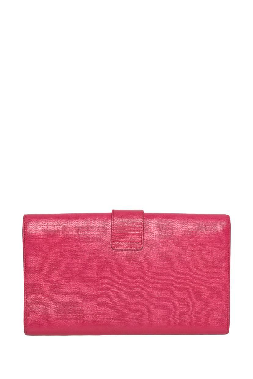 Saint Laurent Coated Canvas Y Ligne Clutch - Image 3