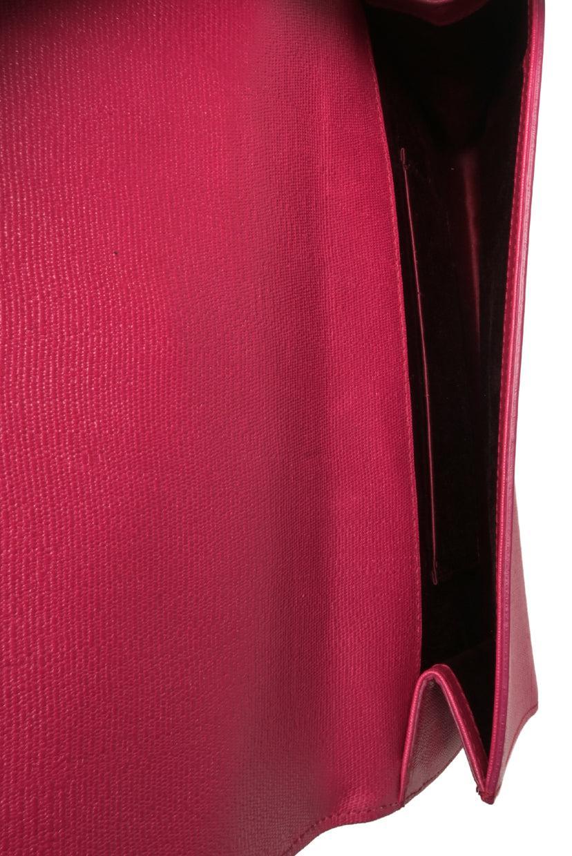 Saint Laurent Coated Canvas Y Ligne Clutch - Image 7