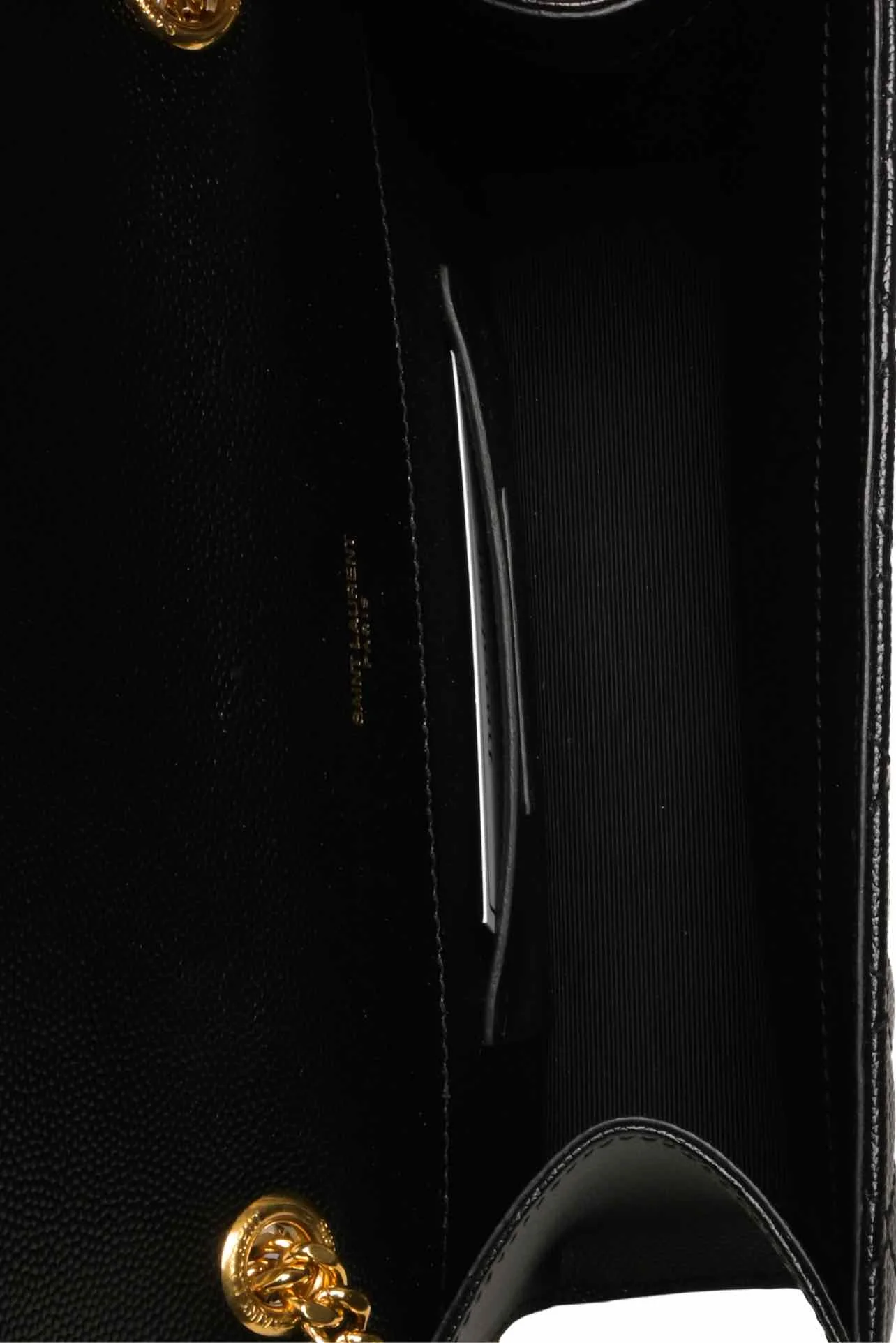 Saint Laurent Grain De Poudre Embossed Leather Small Envelope Shoulder Bag - Image 5