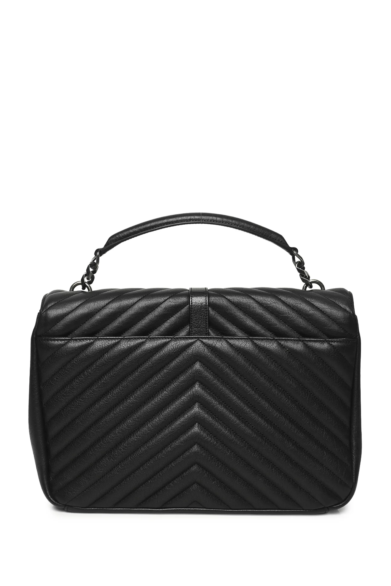 Saint Laurent Large College Quilted Leather Chain Bag - Image 3