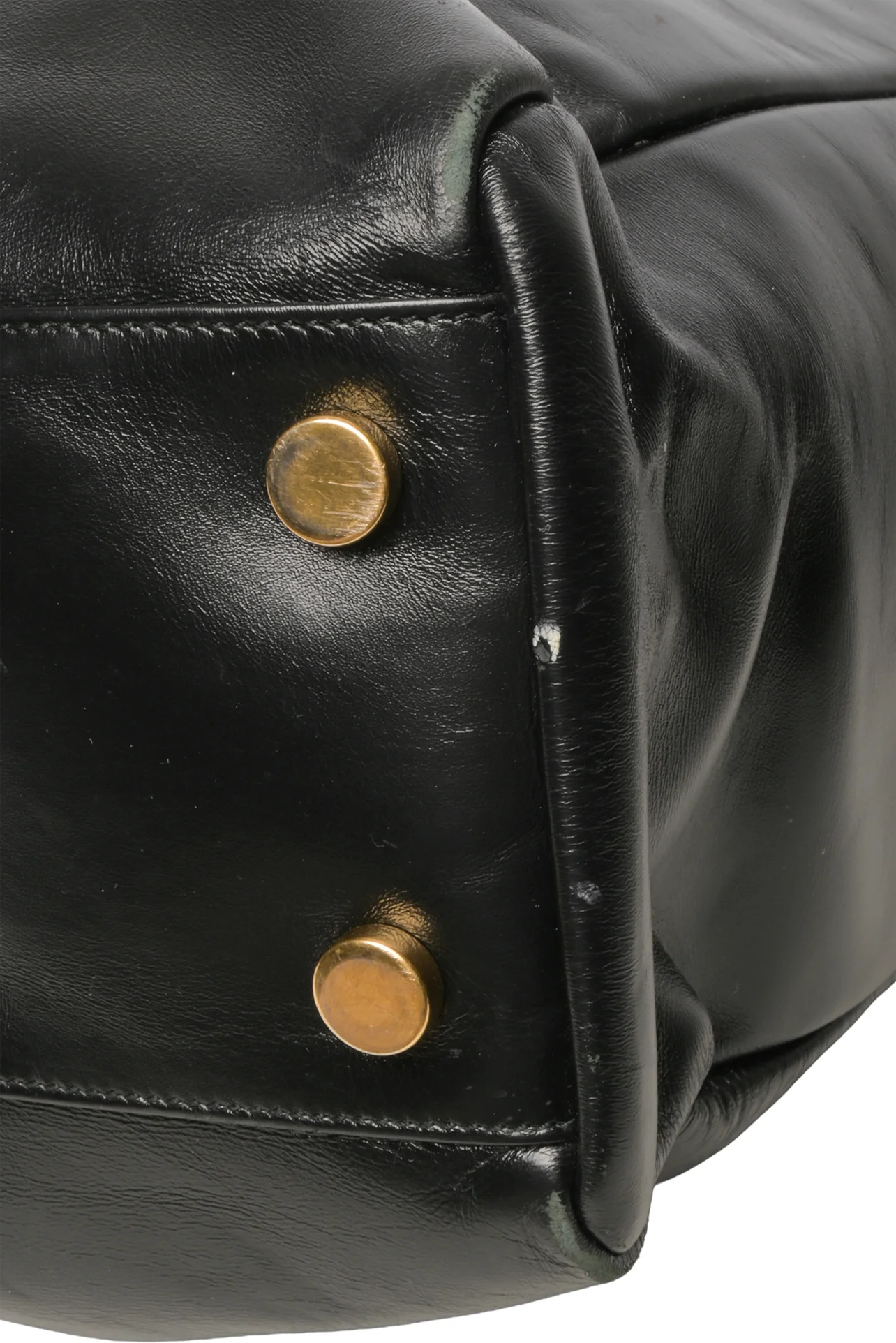 Saint Laurent Leather Shopping Tote - Image 8