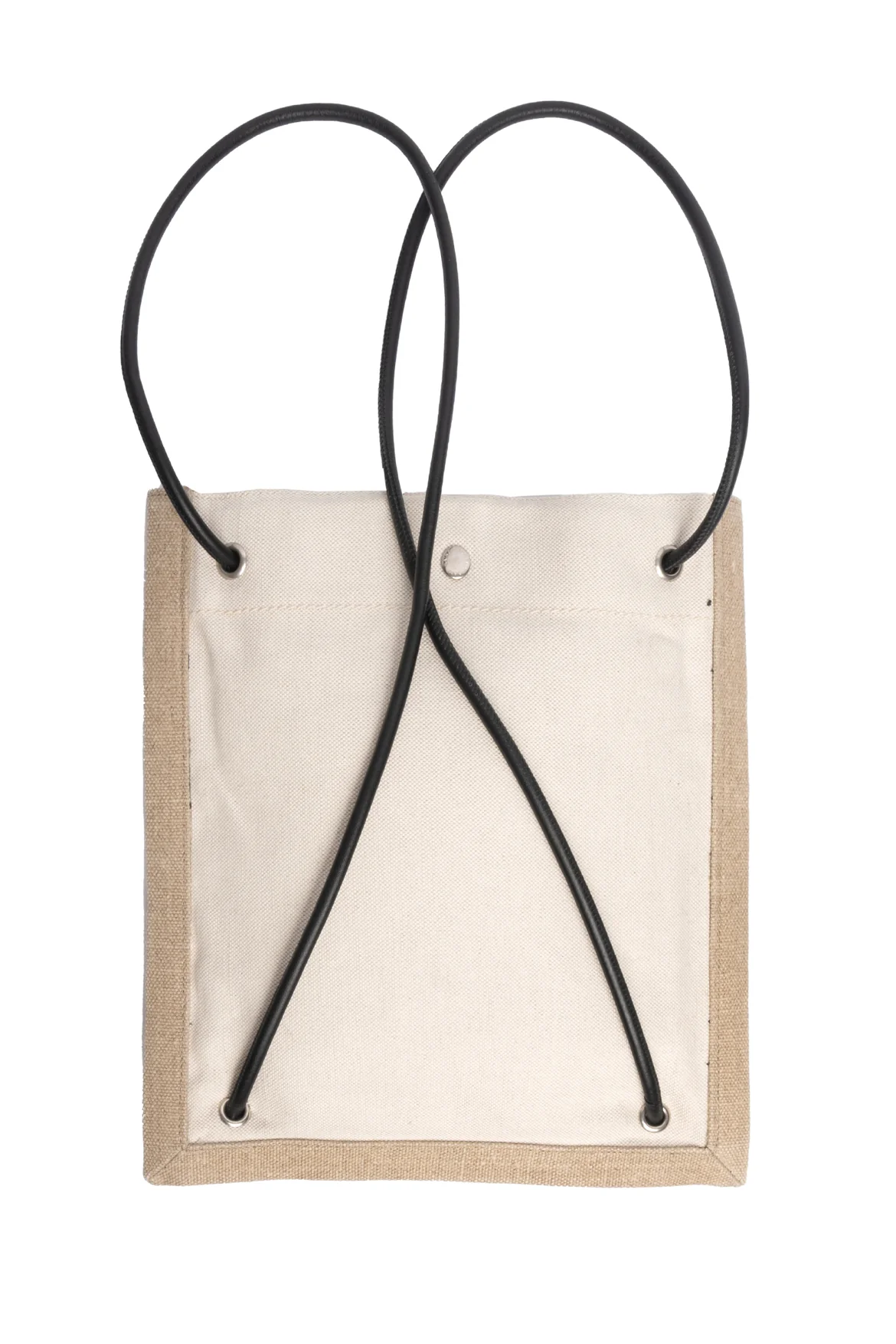 Saint Laurent Linen Calfskin Rive Gauche BackPack Crossbody - Image 3