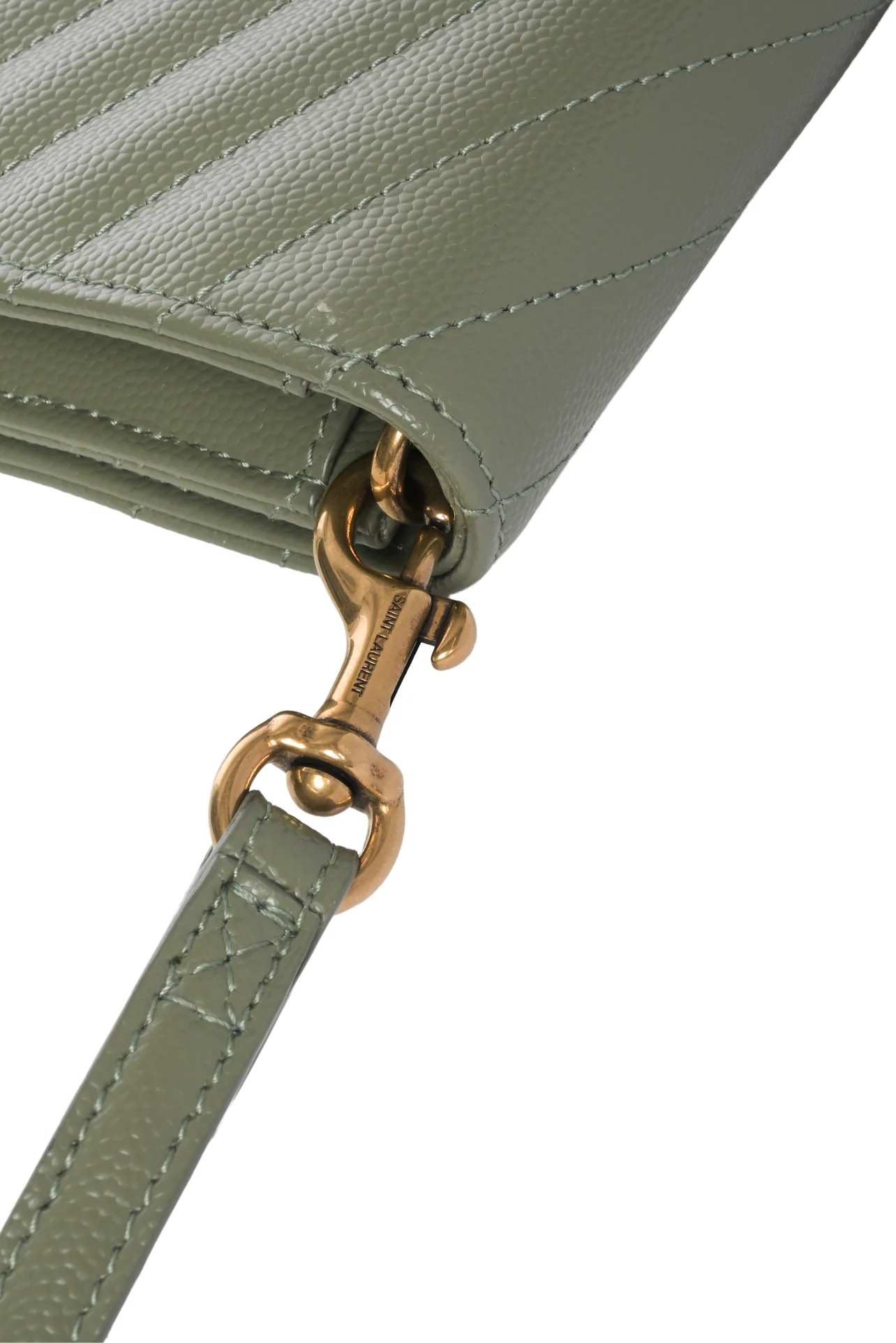Saint Laurent Quilted Cassandre Matelasse Clutch Wristlet - Image 3
