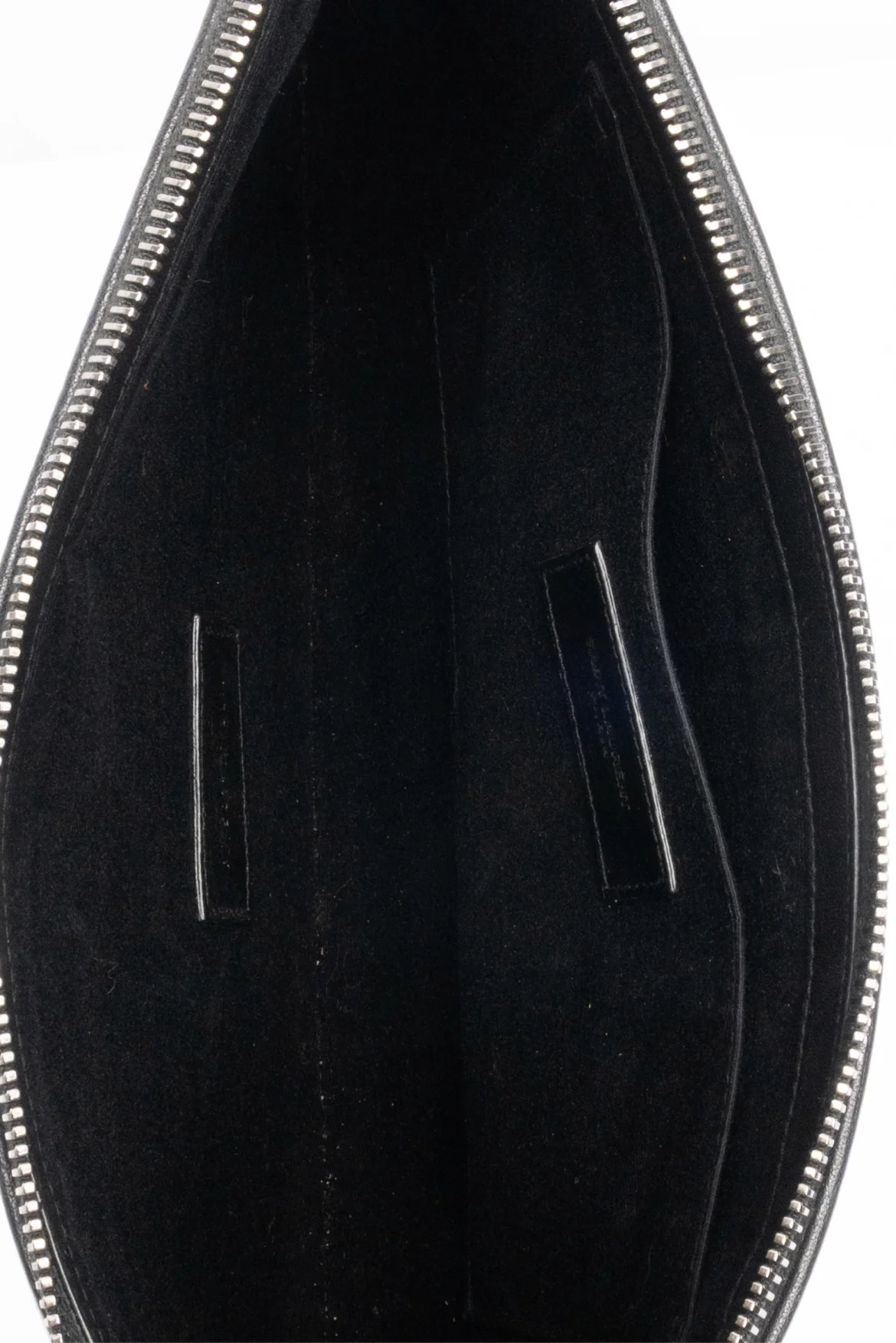 Saint Laurent Rive Gauche Canvas Zippered Pouch Clutch - Image 4