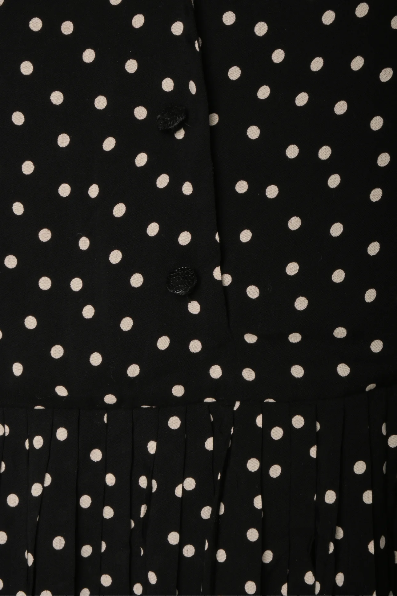 Saint Laurent Size 0 2015 Polkadot Long Sleeve Dress - Image 3