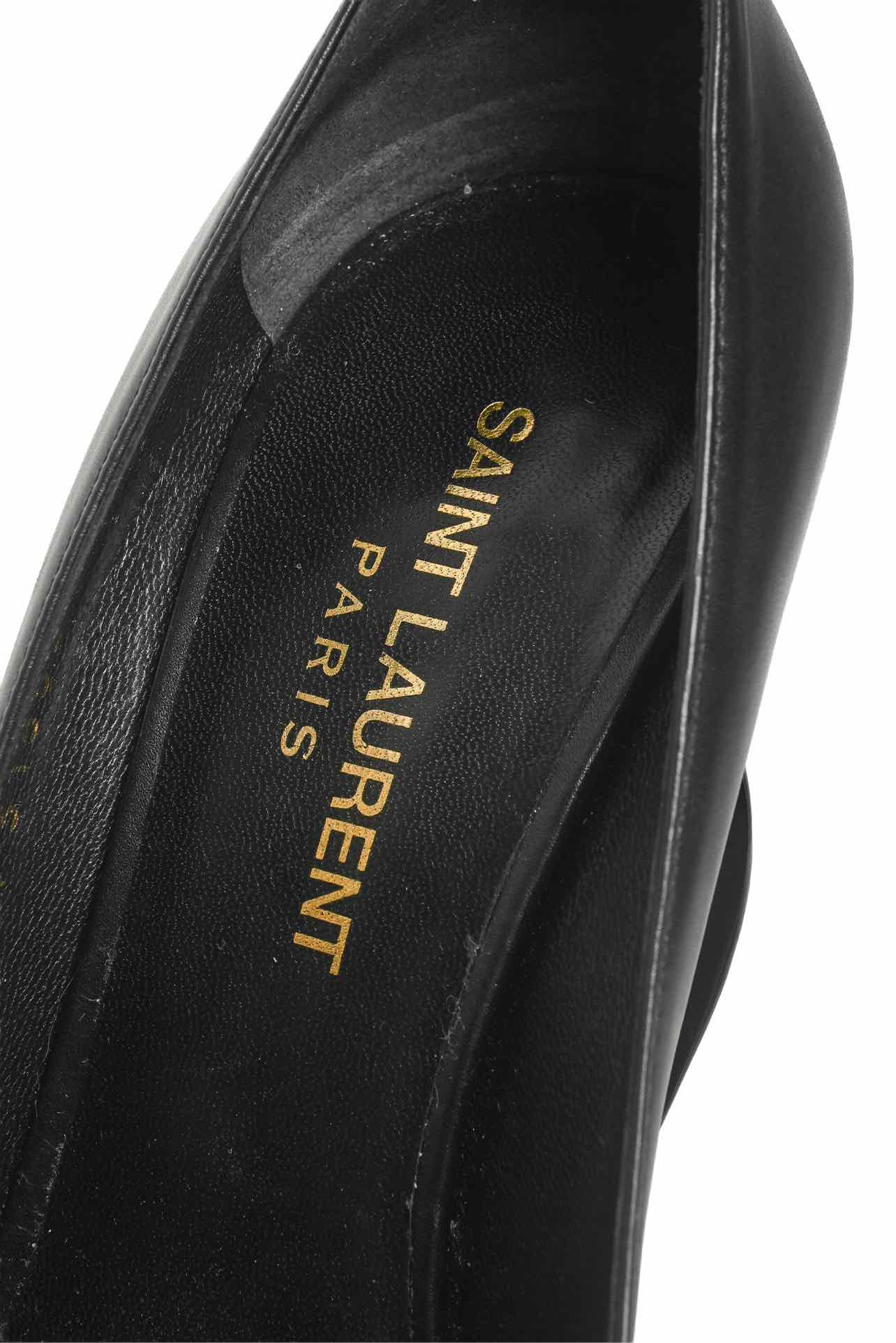 Saint Laurent Size 35 Leather Paris Pumps - Image 6