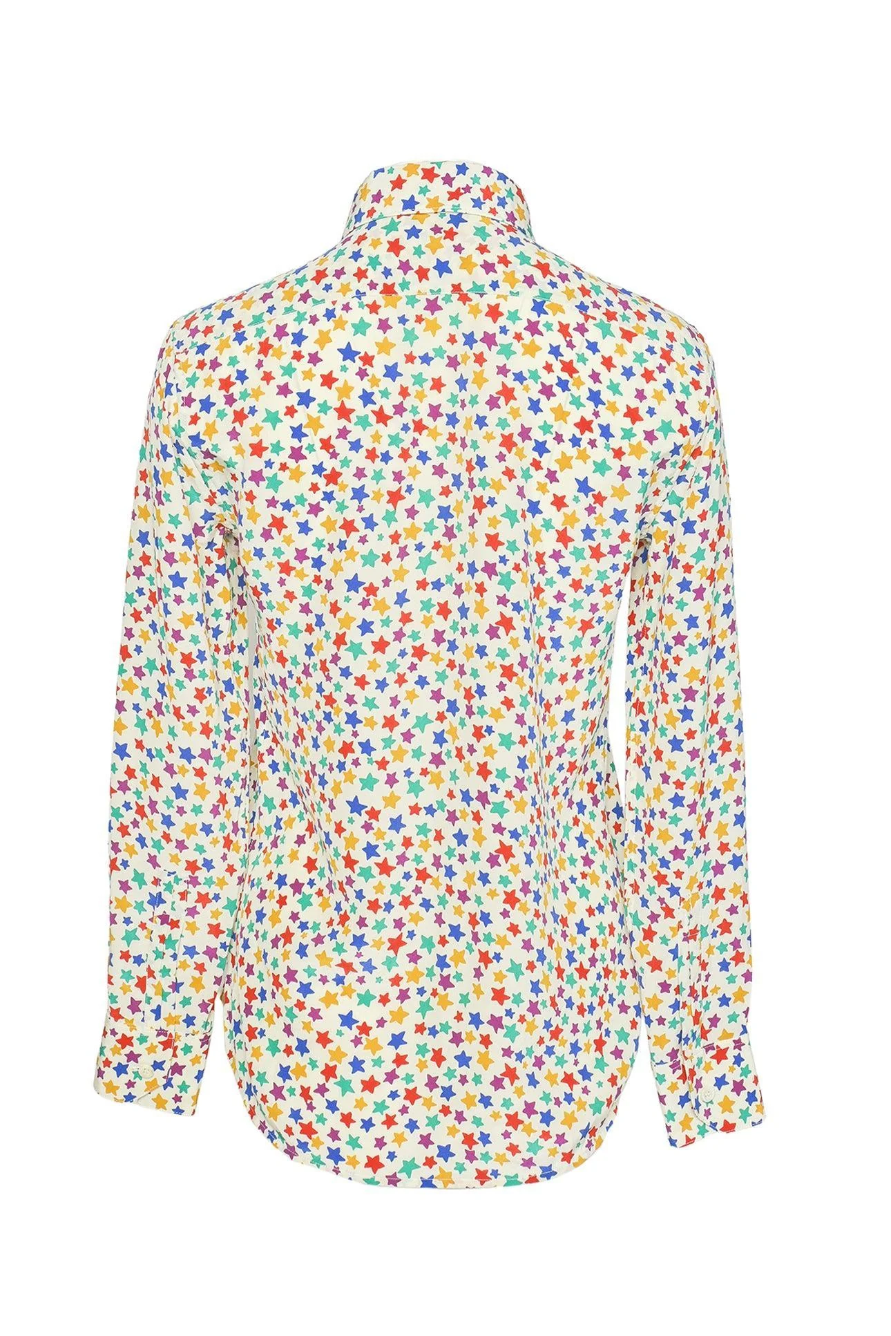 Saint Laurent Size 36 2015 Multi-colour Star Silk Blouse - Image 2