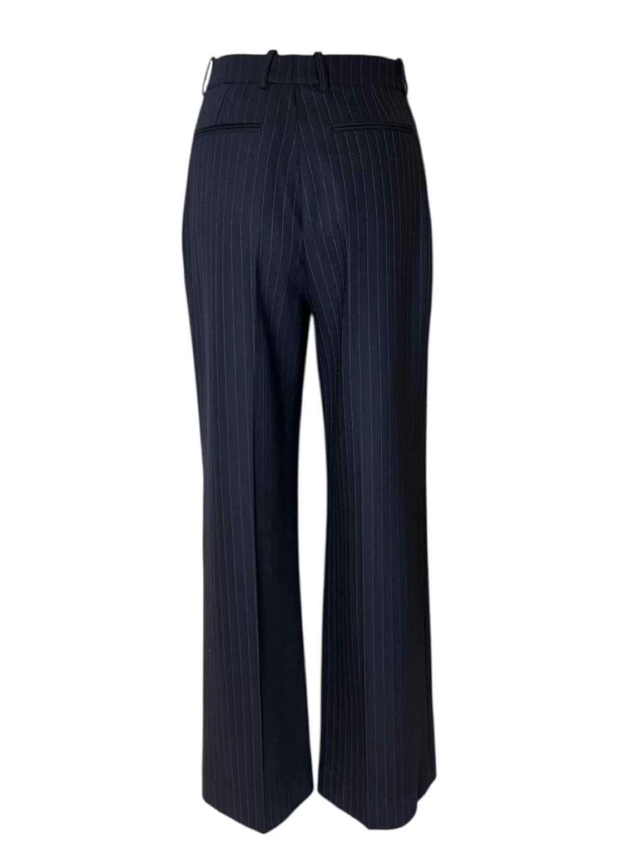 Saint Laurent Size 38 2022 Pinstripe Wide Leg Pants - Image 2