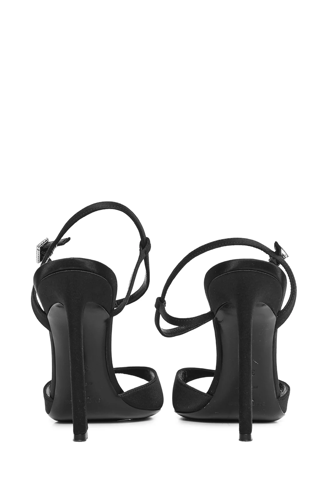 Saint Laurent Size 38.5 Venus 105 Satin Sandals - Image 4