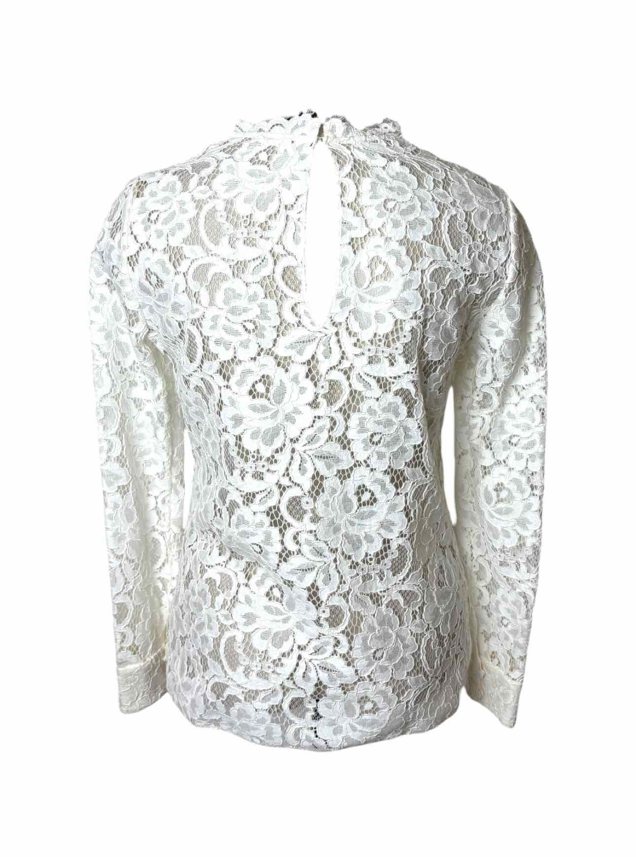 Saint Laurent Size 38 Lace Long Sleeve Tops - Image 2