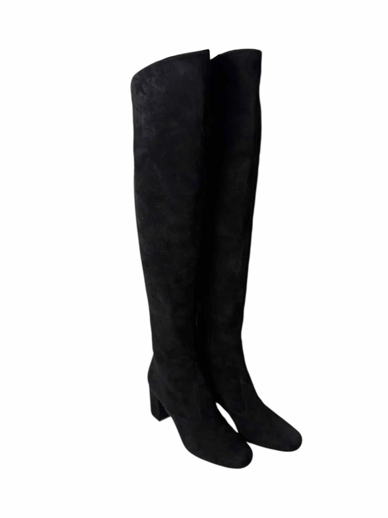 Saint Laurent Size 38 Suede Over the Knee Boots - Image 2