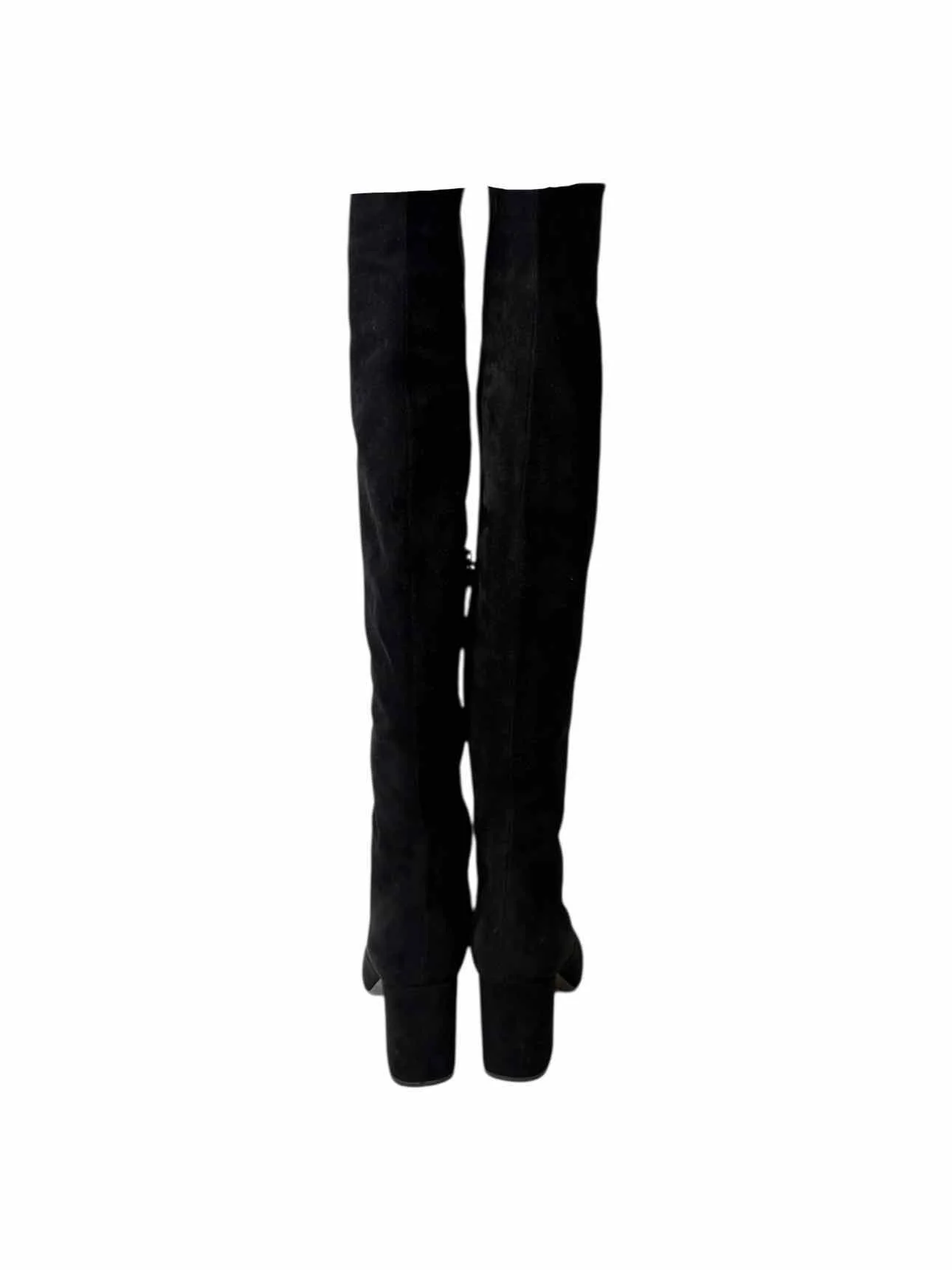 Saint Laurent Size 38 Suede Over the Knee Boots - Image 4