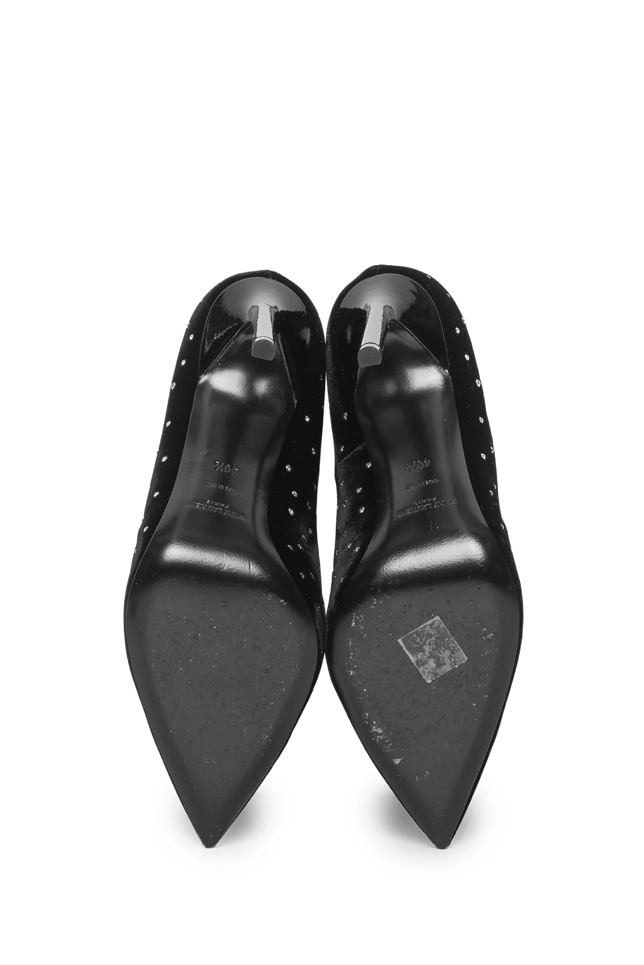 Saint Laurent Size 40.5 Anya Embellished Pumps - Image 5