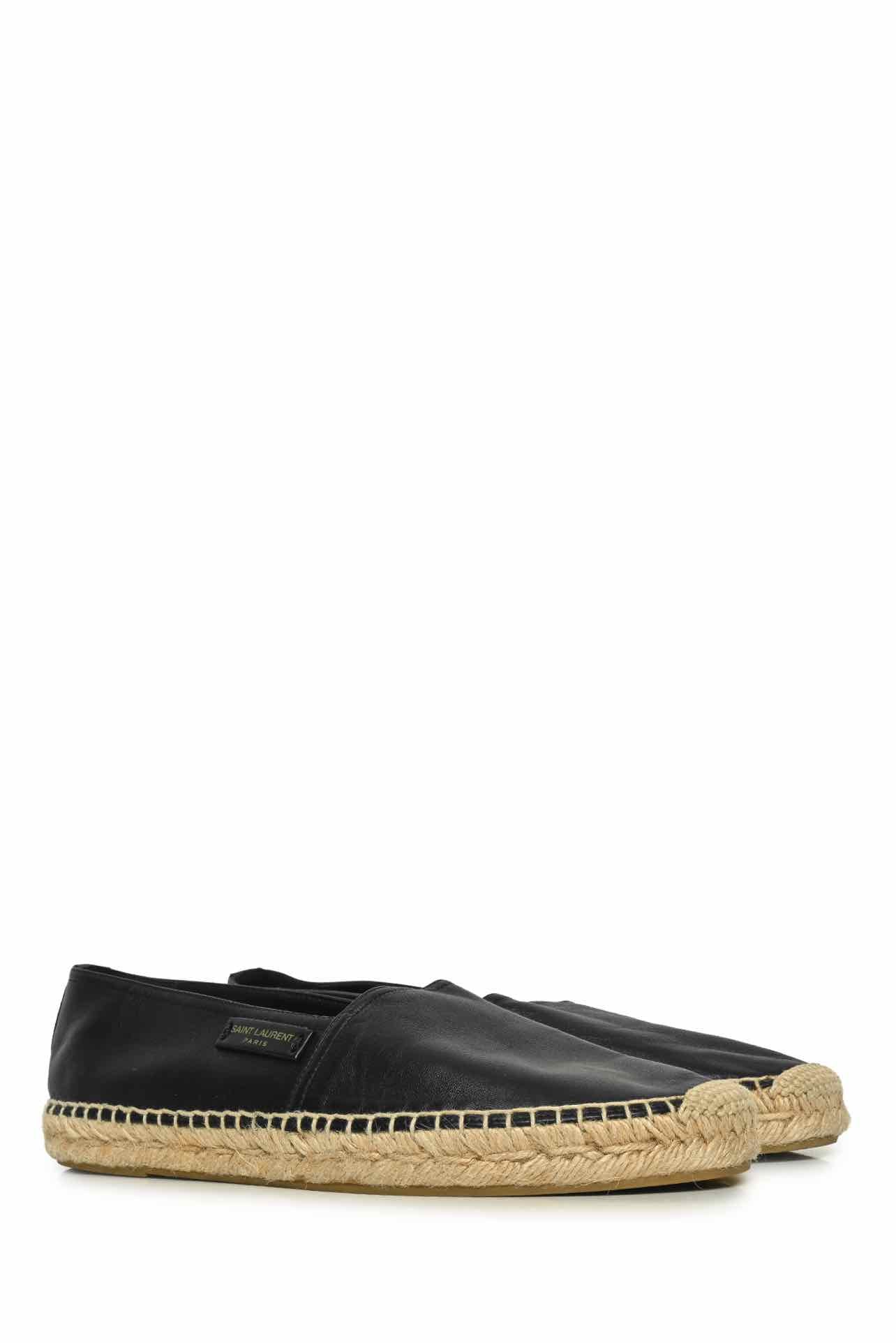 Saint Laurent Size 40.5 Leather Espadrilles - Image 2