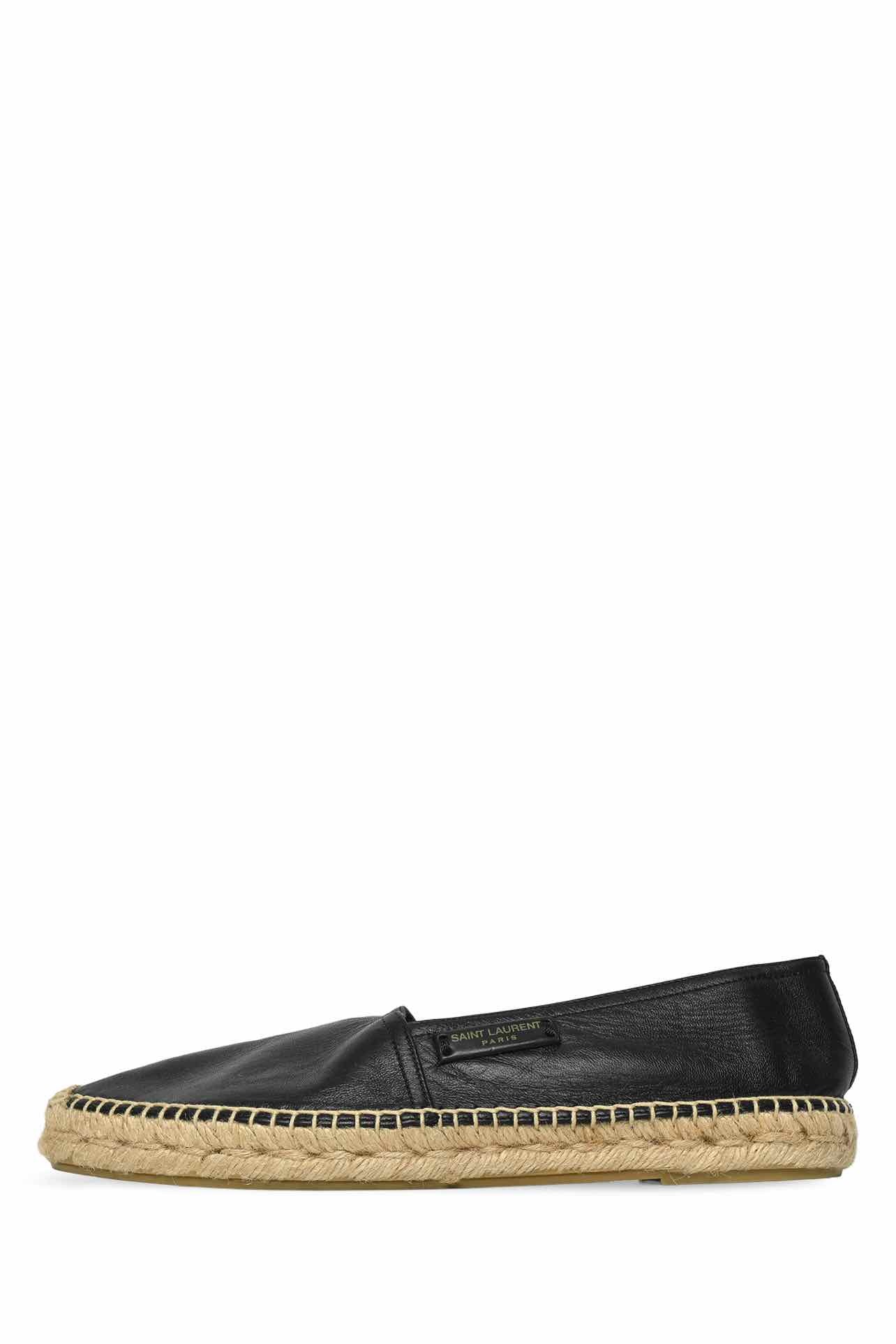 Saint Laurent Size 40.5 Leather Espadrilles - Image 3