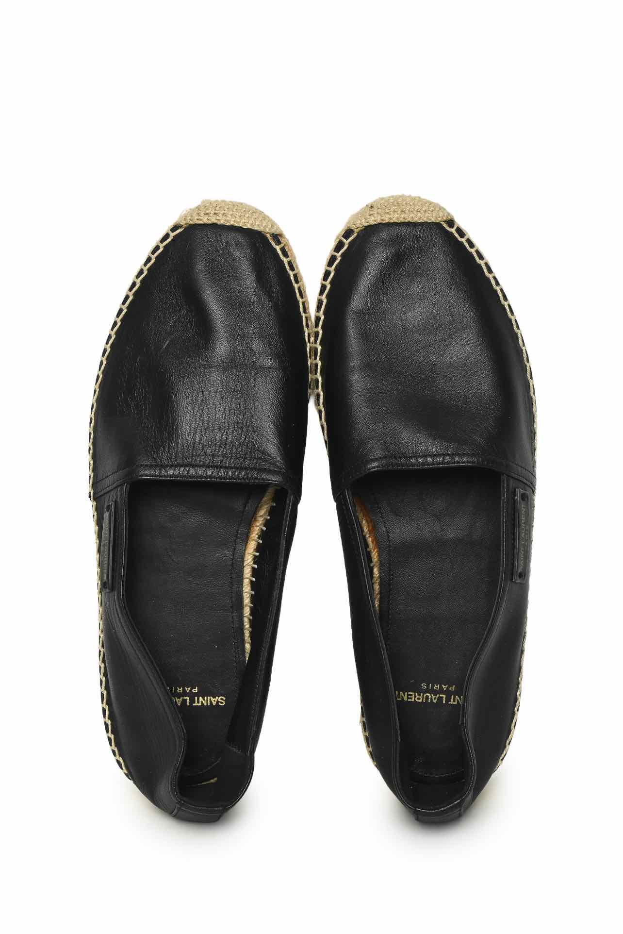 Saint Laurent Size 40.5 Leather Espadrilles - Image 5