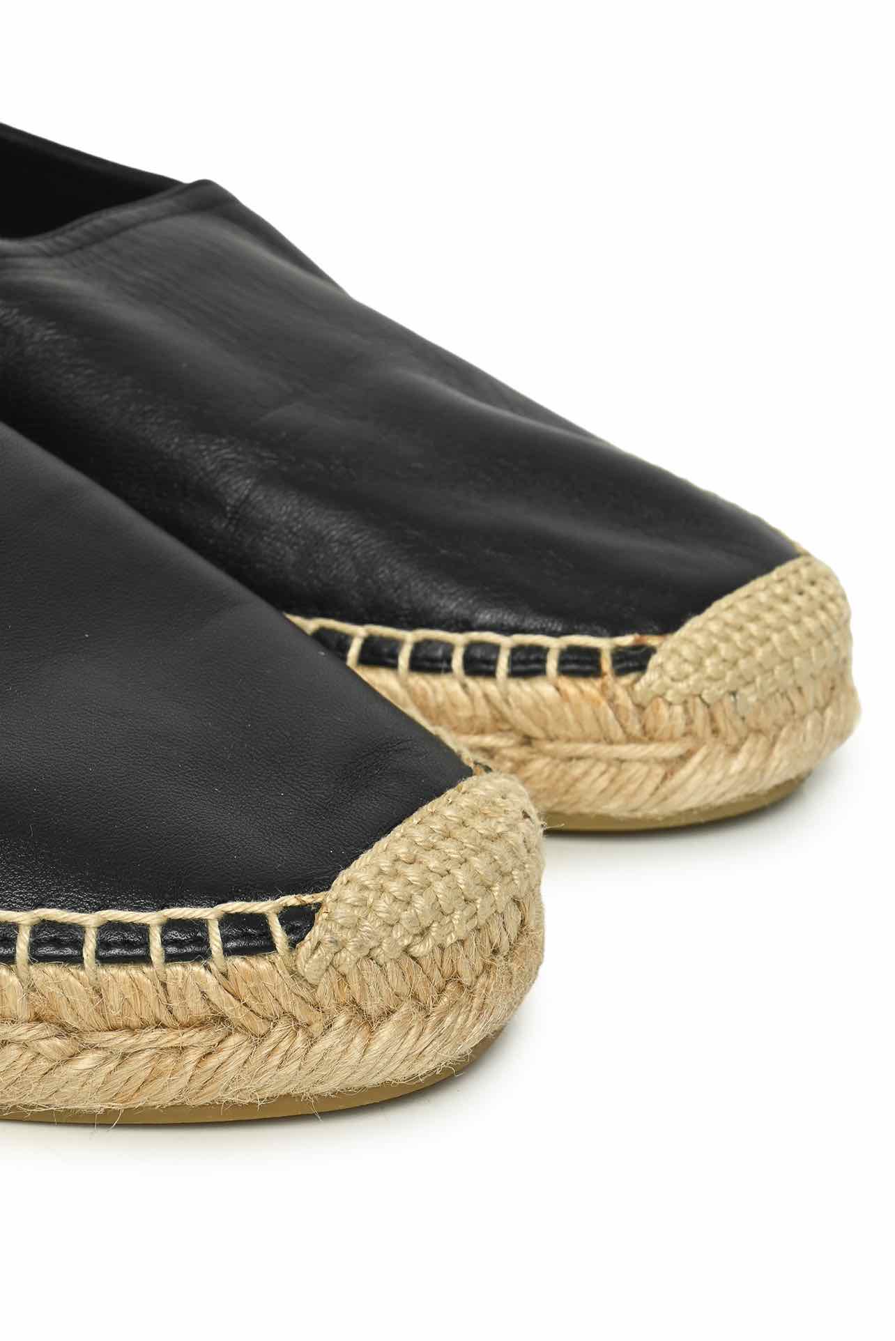 Saint Laurent Size 40.5 Leather Espadrilles - Image 6