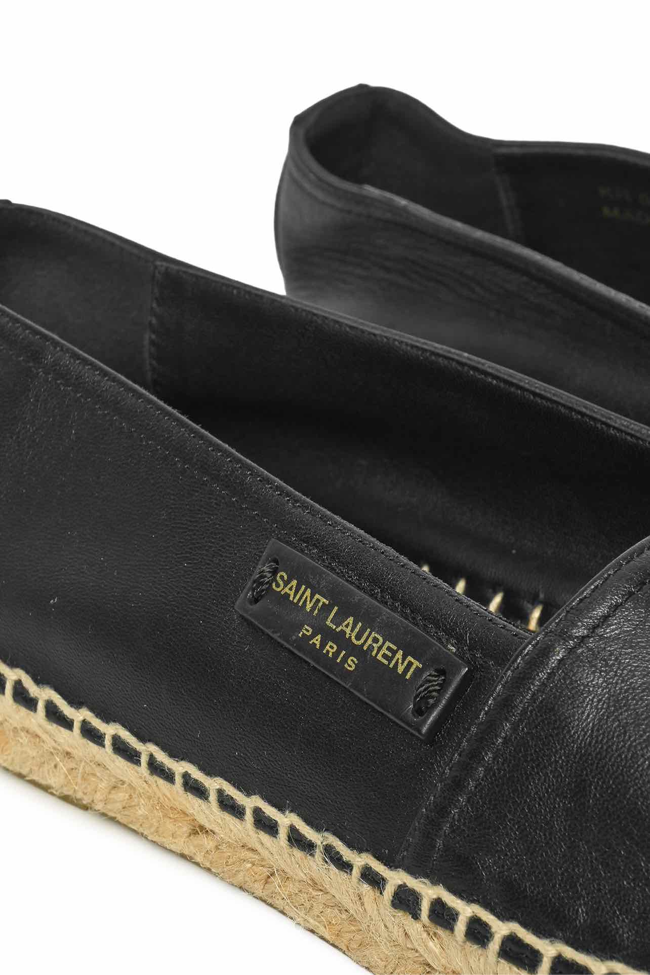 Saint Laurent Size 40.5 Leather Espadrilles - Image 7
