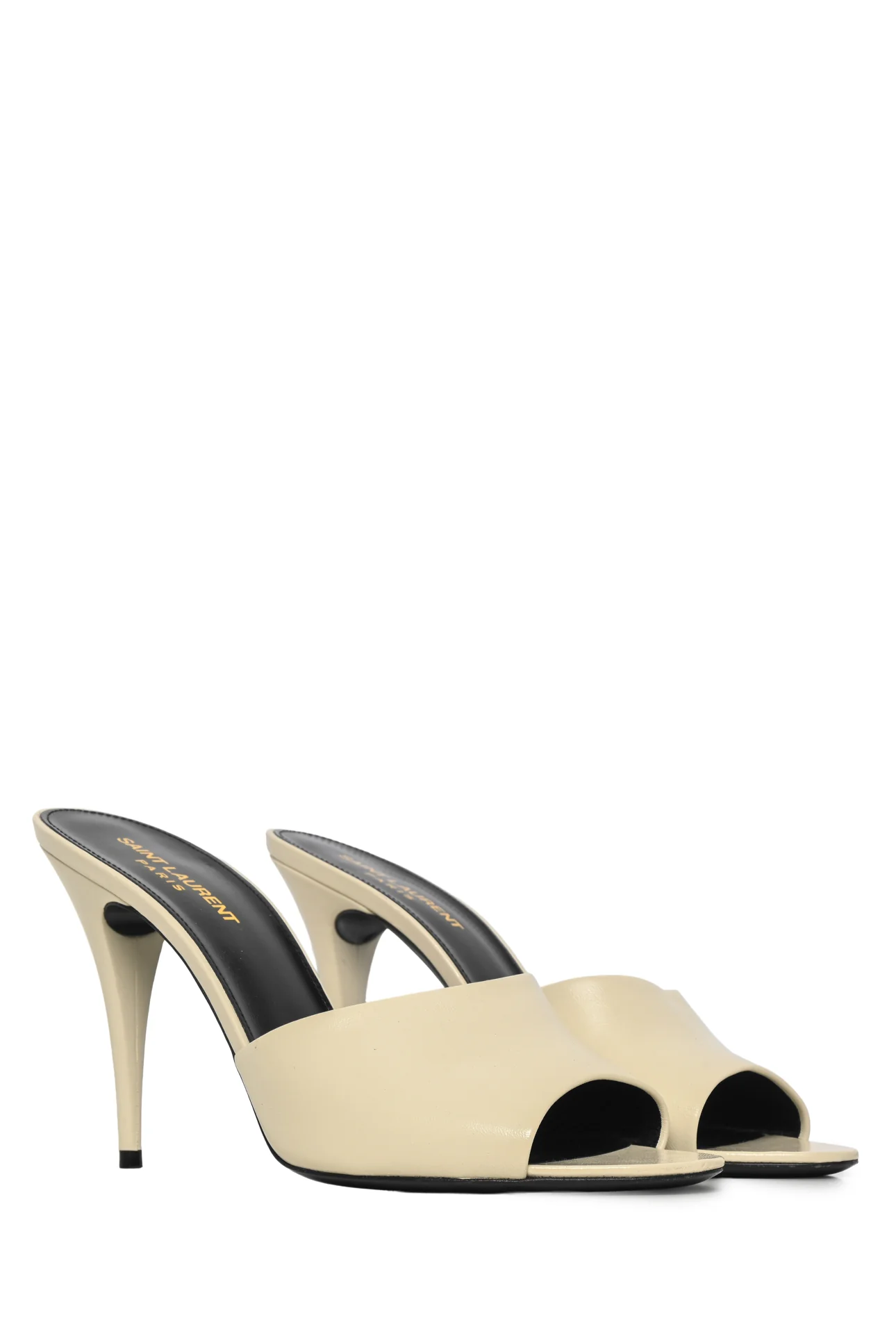Saint Laurent Size 40 Belfagor Leather Mules - Image 2