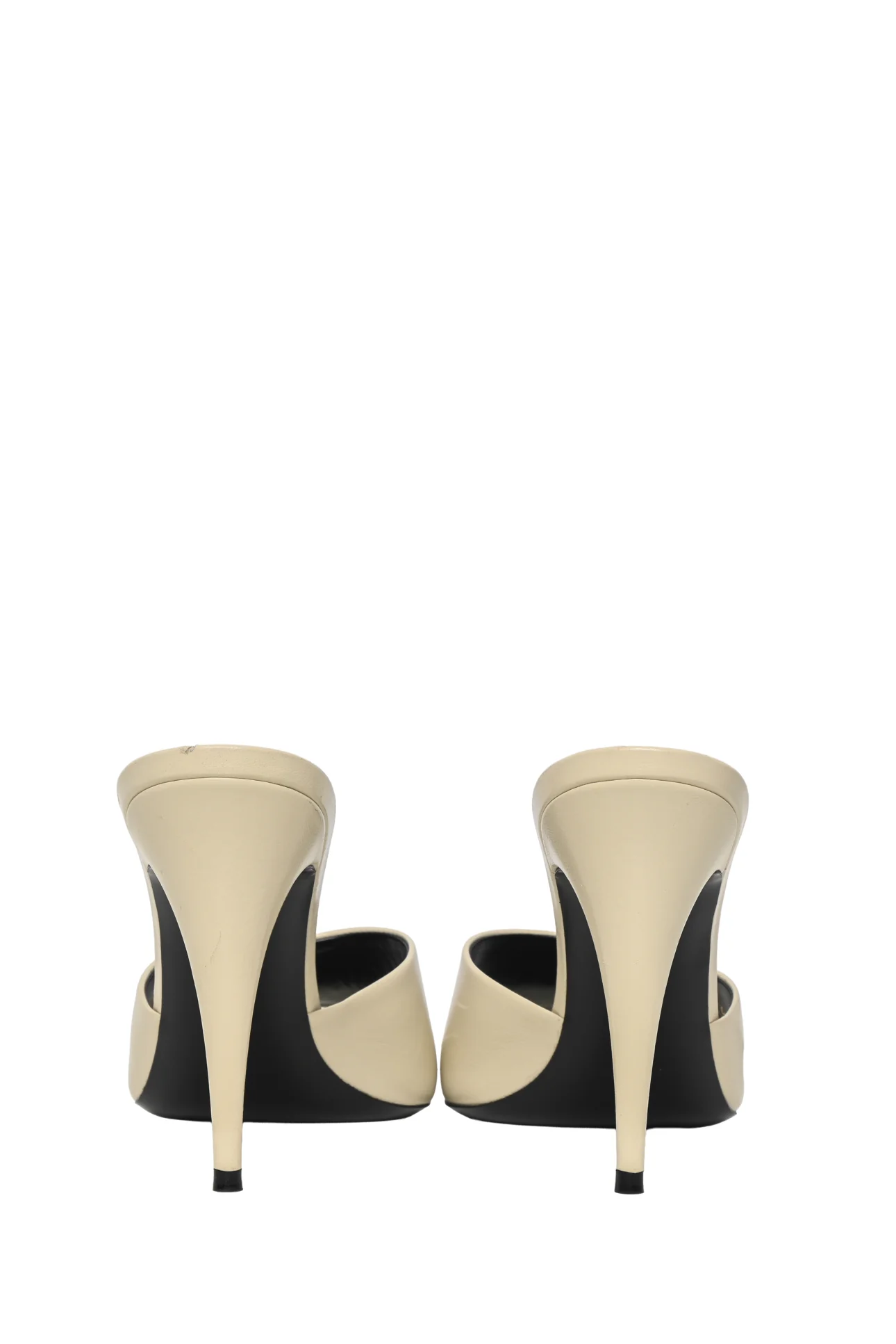 Saint Laurent Size 40 Belfagor Leather Mules - Image 4