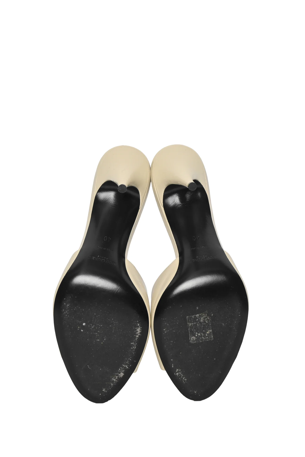 Saint Laurent Size 40 Belfagor Leather Mules - Image 5
