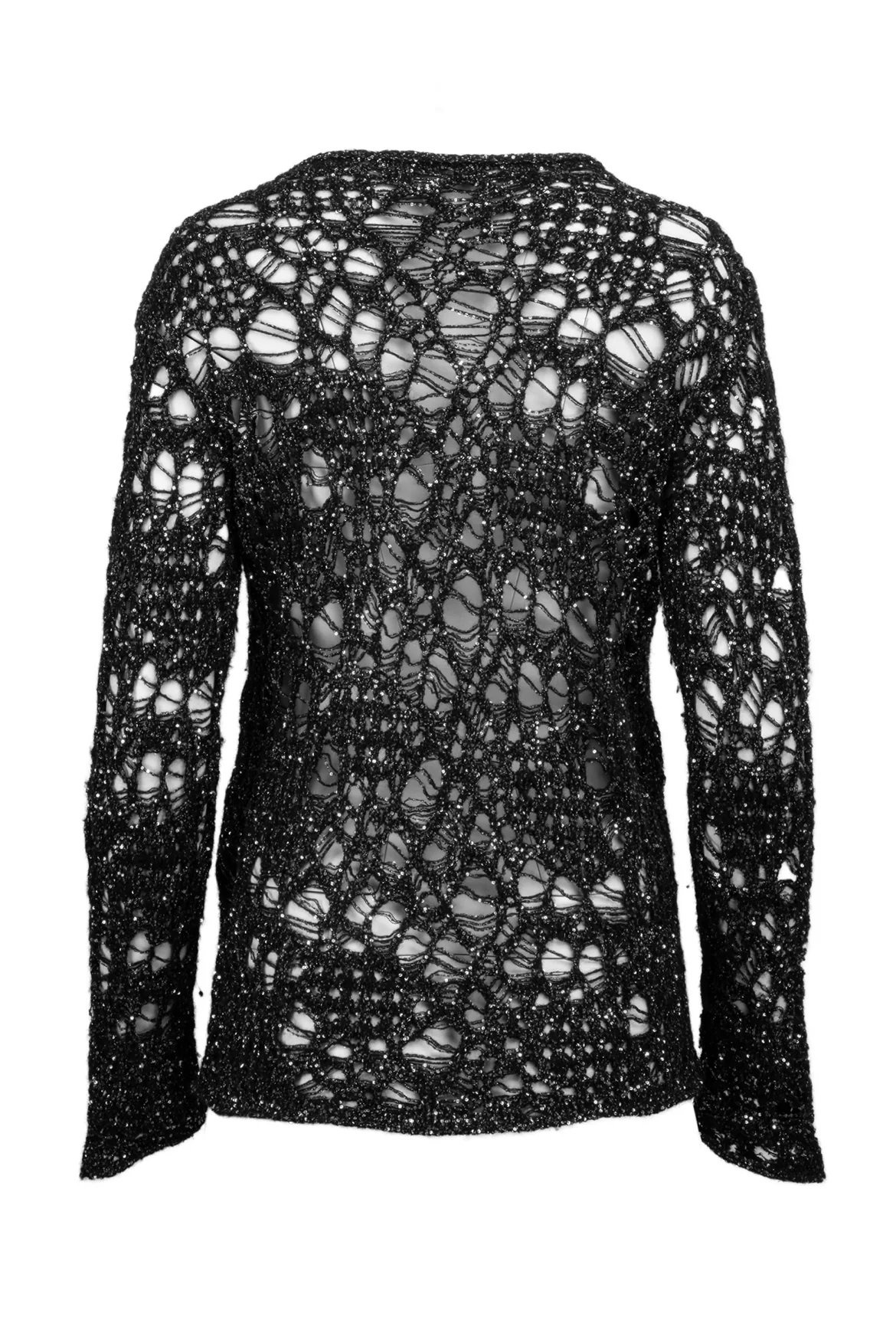 Saint Laurent Size L 2019 Loose Knit Sequin Sweater - Image 2