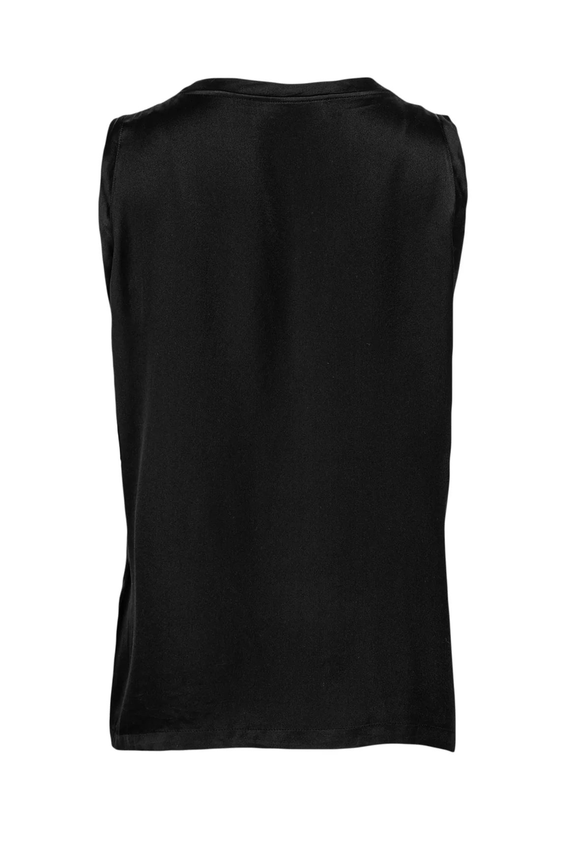 Saint Laurent Size L Vintage Crystal Logo Embellished Silk Tank Top - Image 2